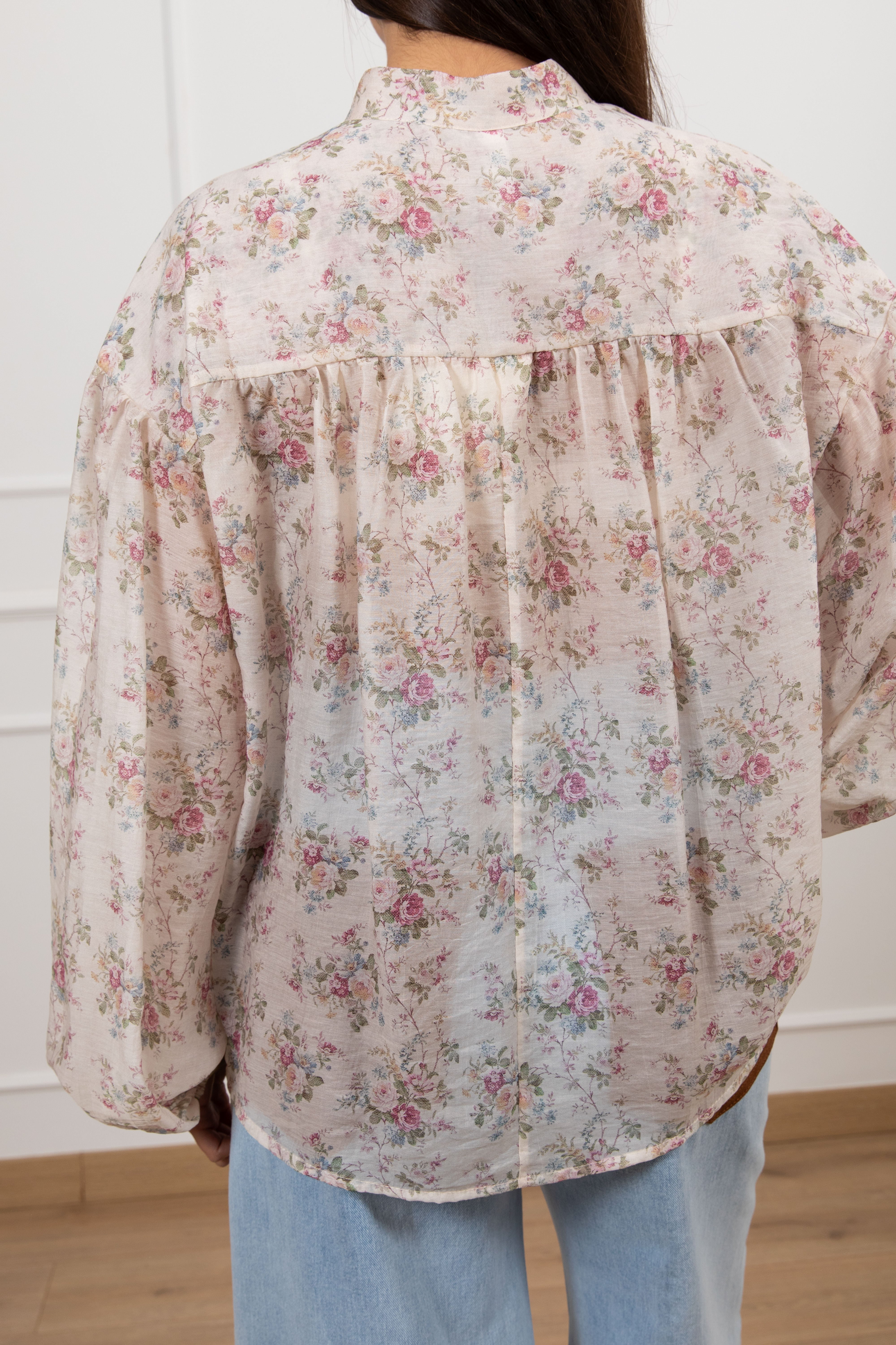 Blusa fantasia romance con nappine Tensione IN
