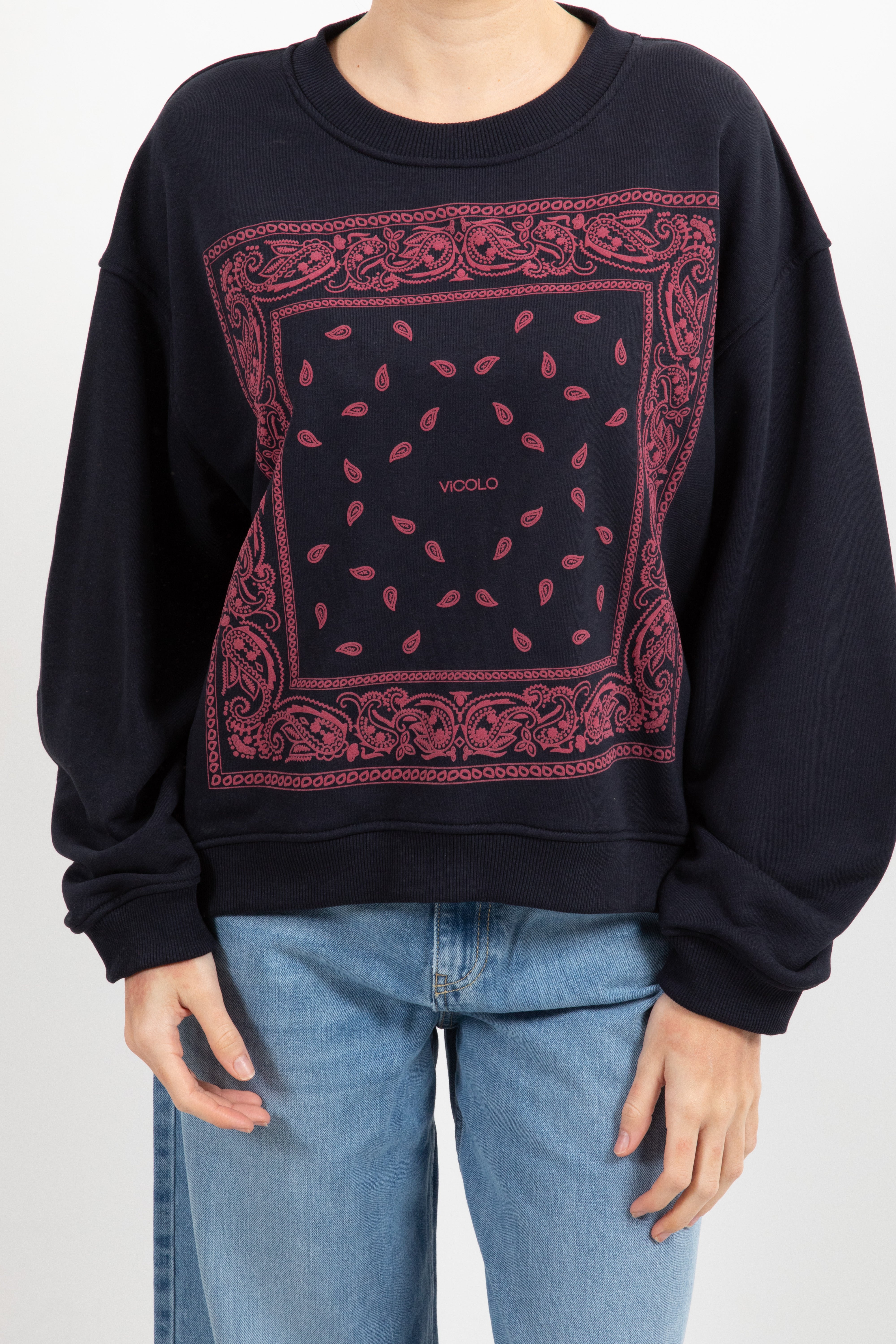 Felpa stampa bandana ViCOLO