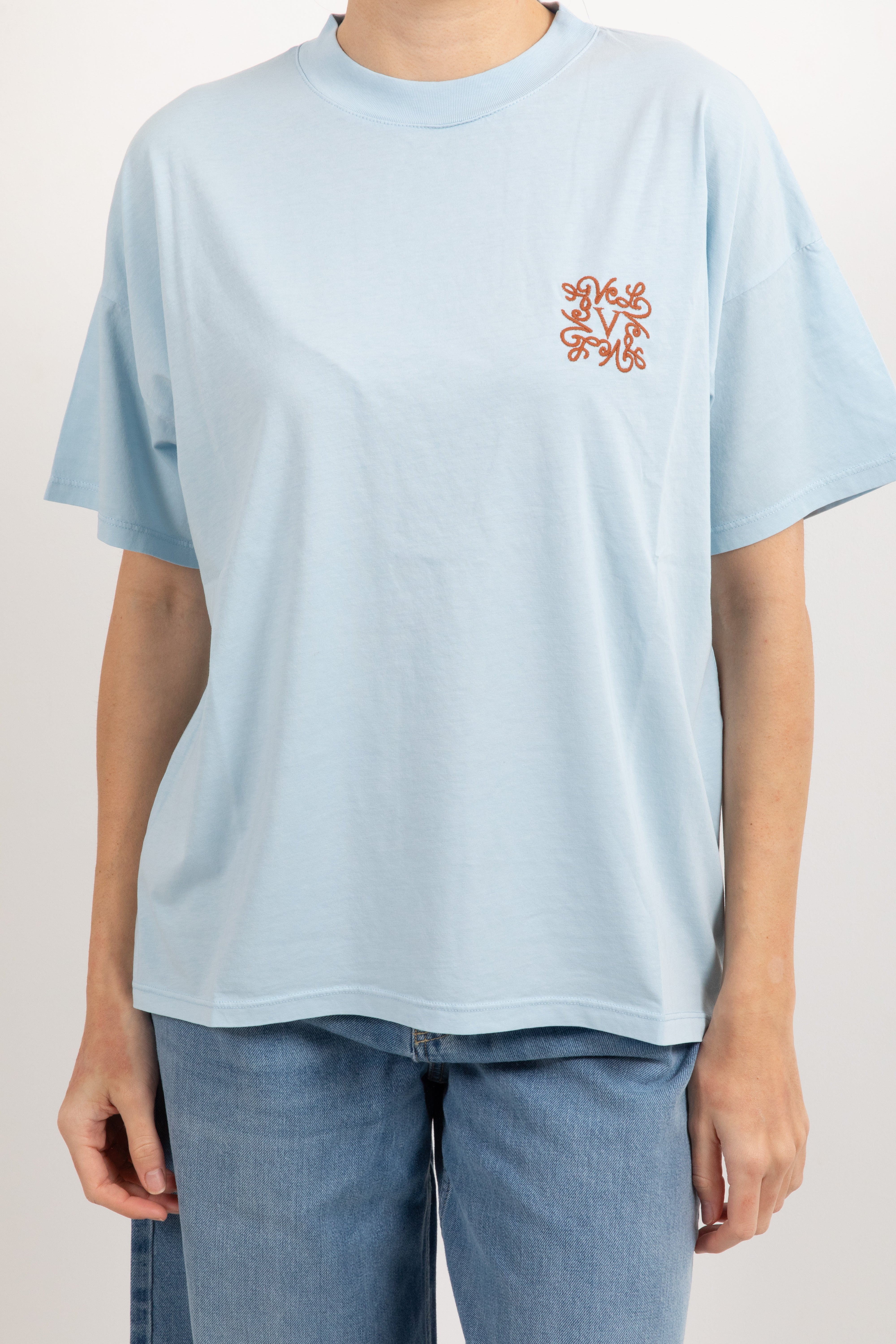 T-shirt over-size mini-monogram ricamato ViCOLO