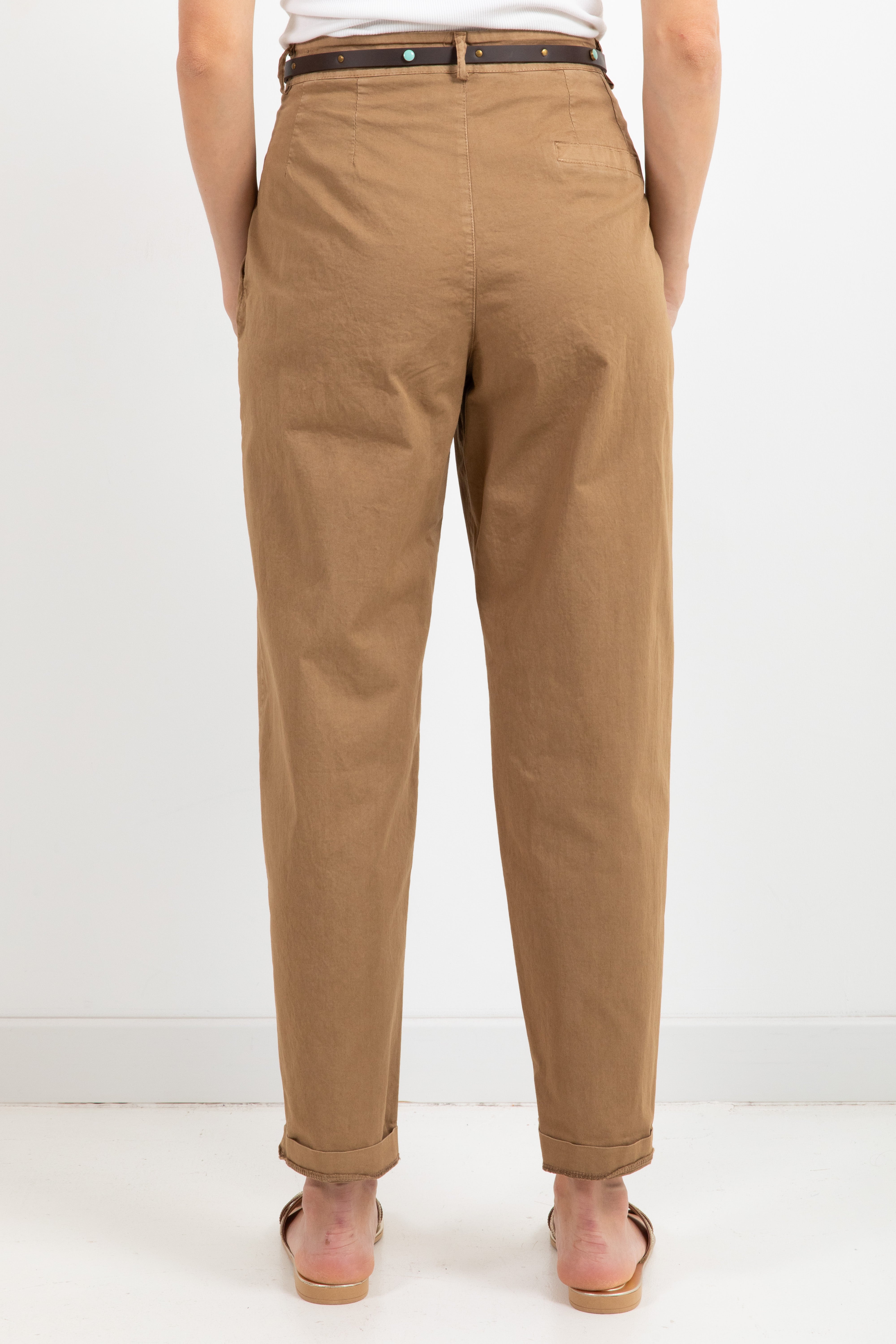 Pantalone carrot-fit con pinces Dixie