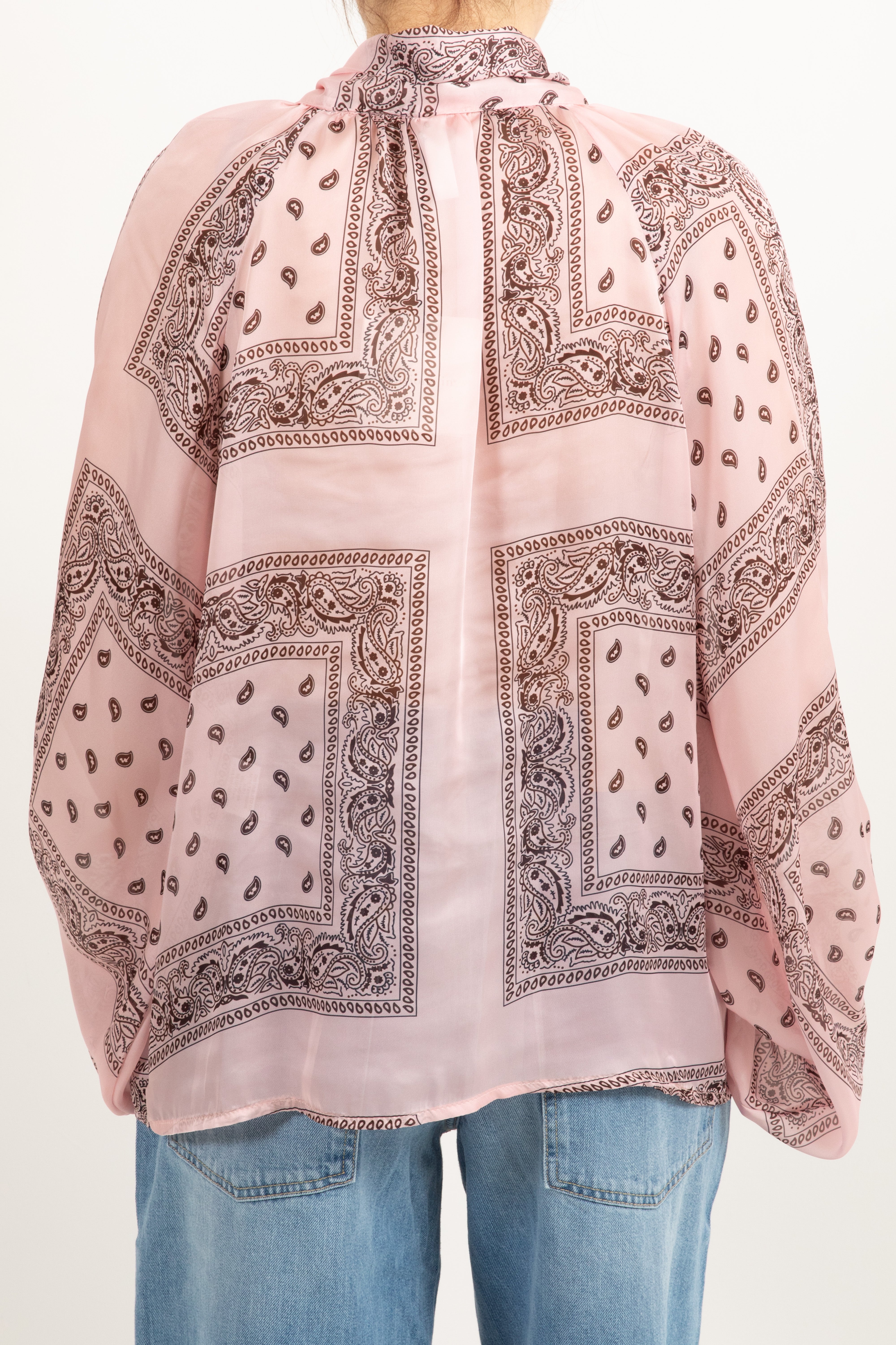 Blusa in viscosa con fiocco fantasia bandana Tensione IN
