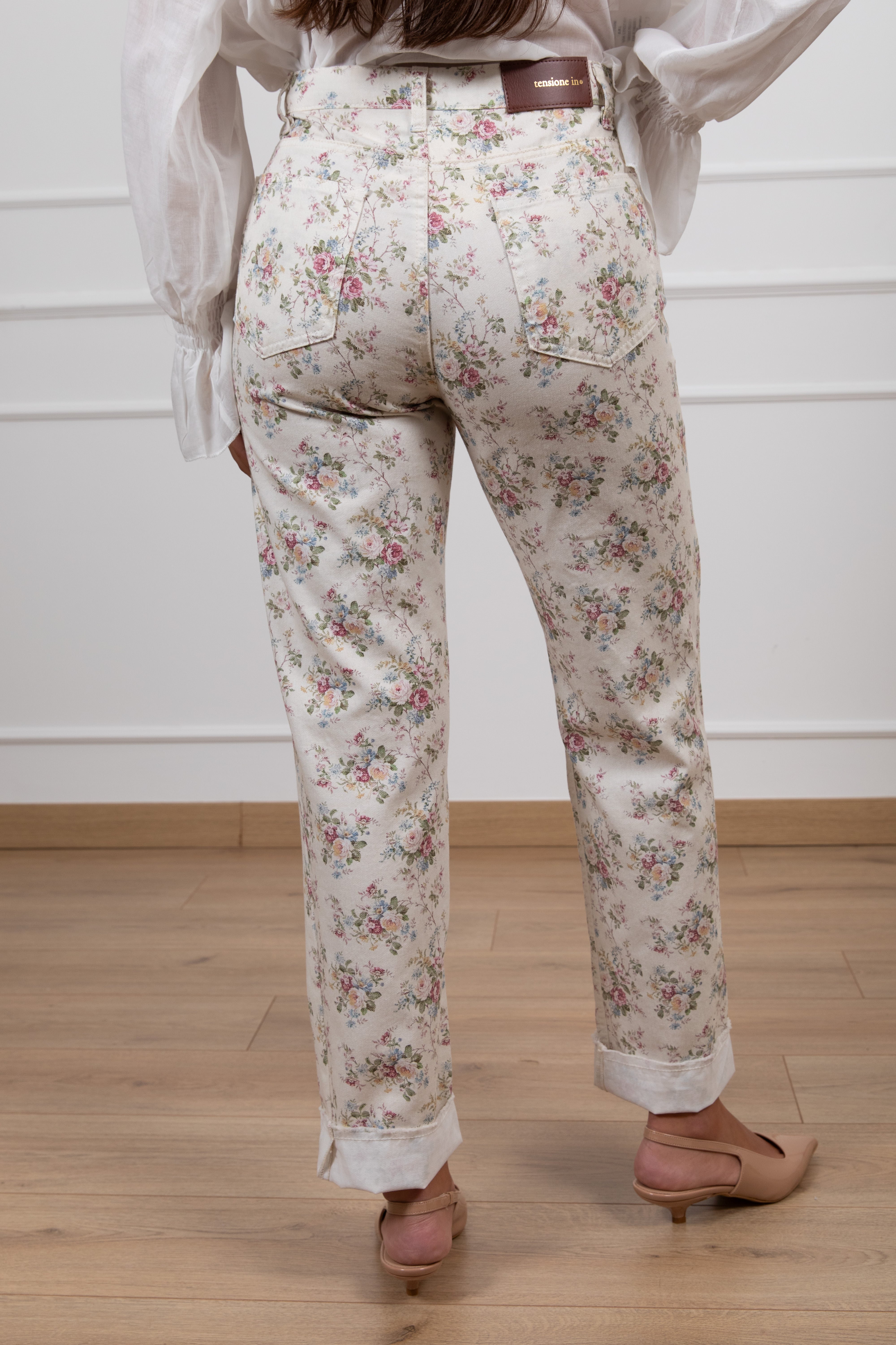 Jeans boot-cut fantasia romance Tensione IN