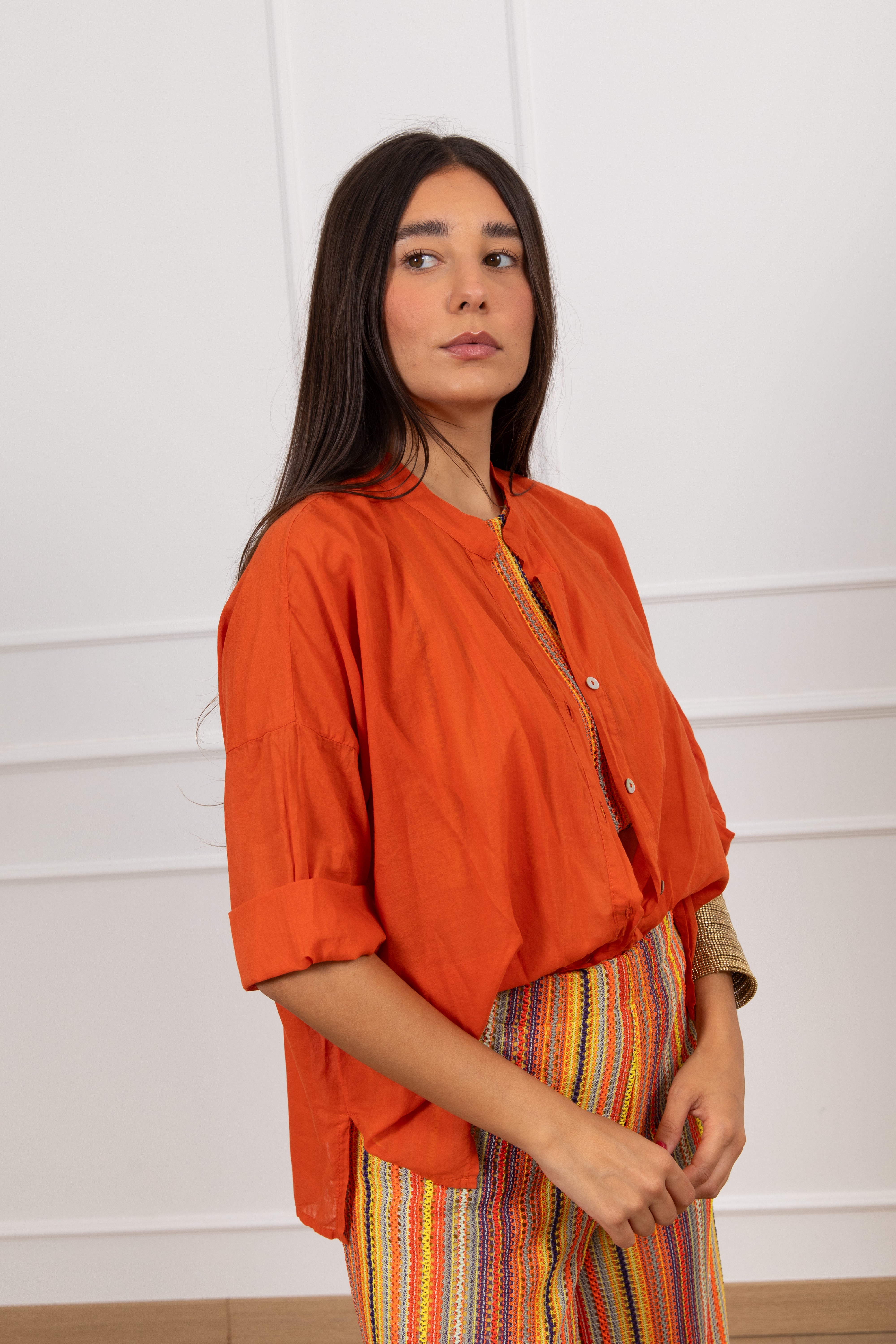 Camicia in mussola di cotone Haveone