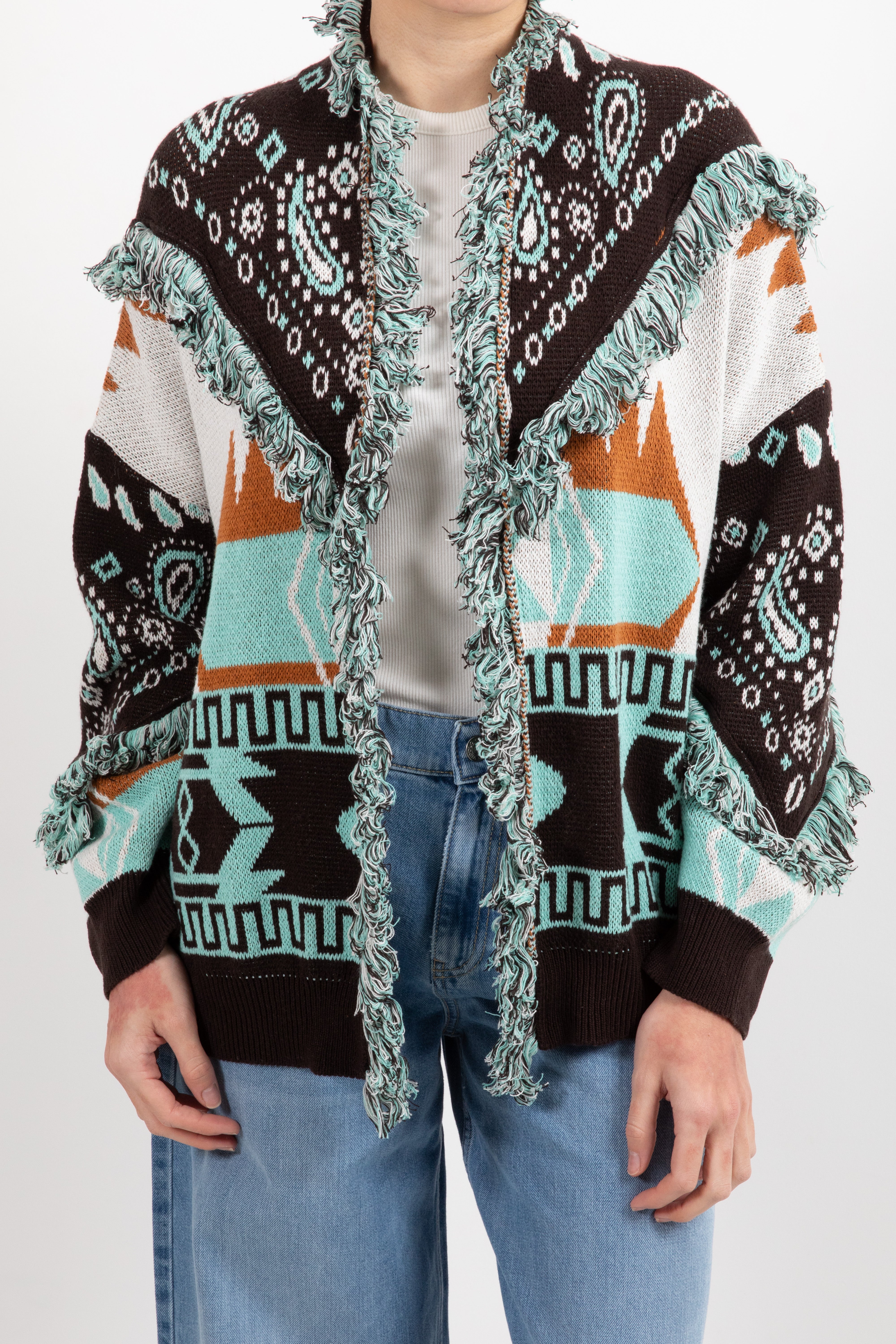 Cardigan fantasia geo-bandana Tensione IN