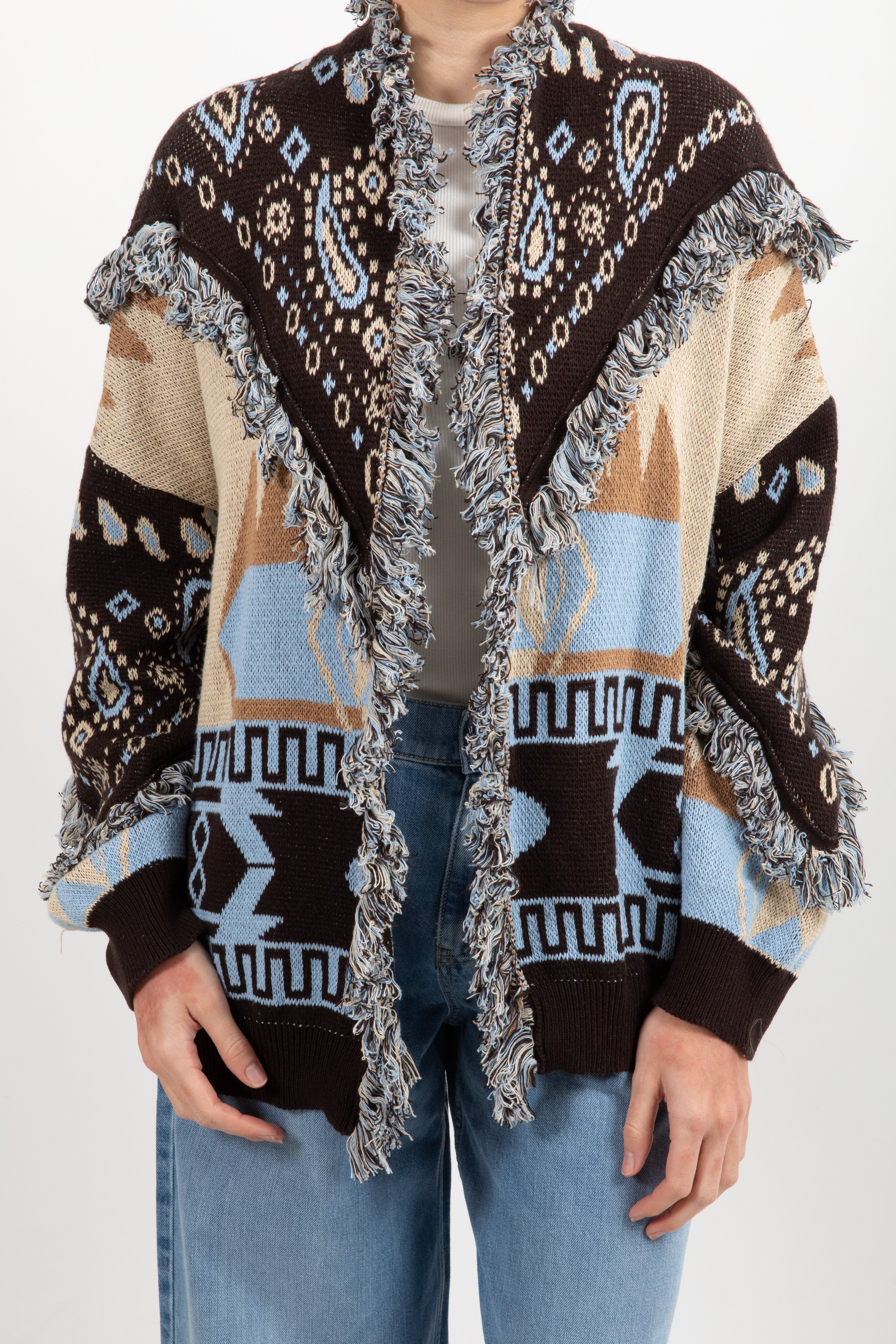 Cardigan fantasia geo-bandana Tensione IN
