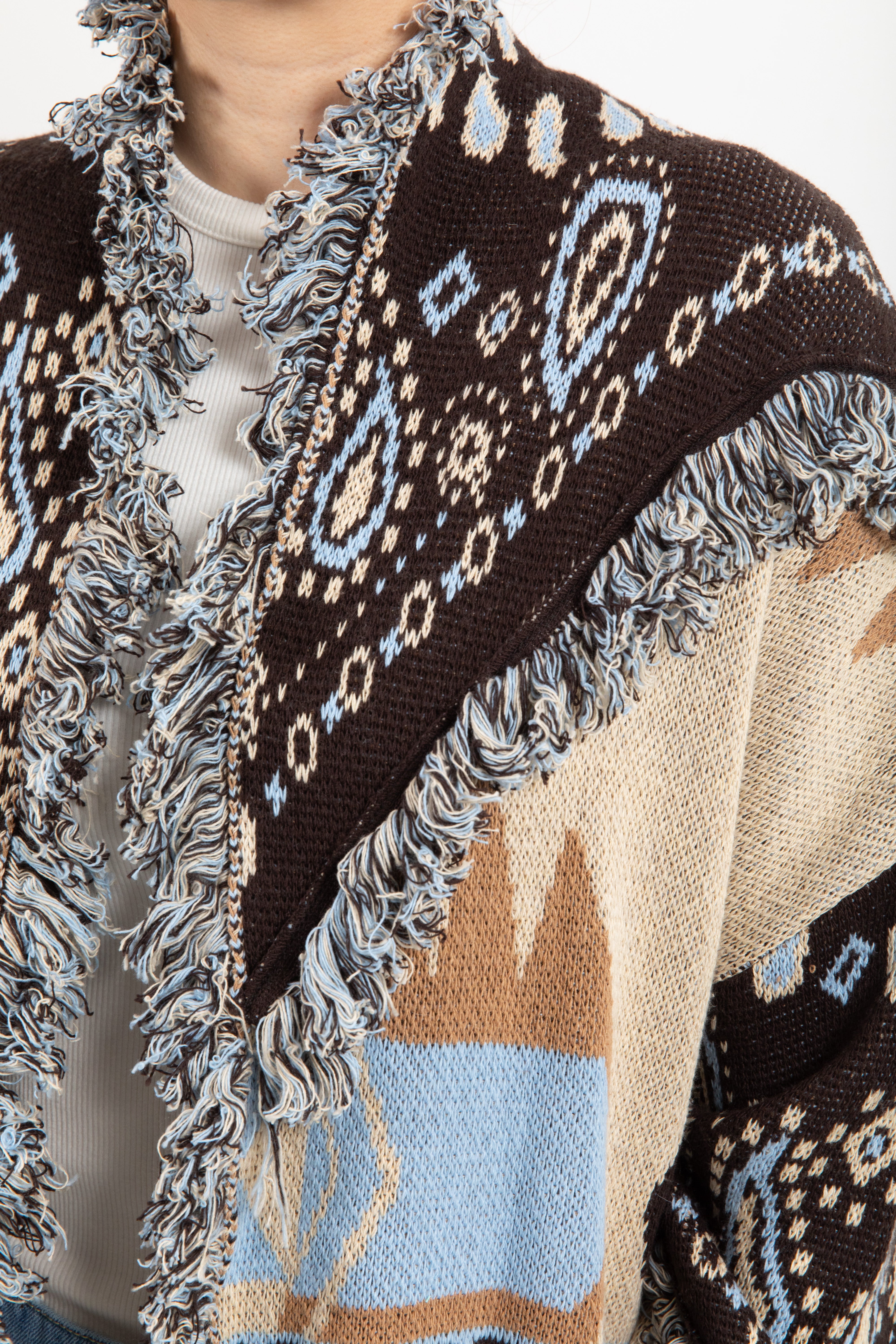 Cardigan fantasia geo-bandana Tensione IN