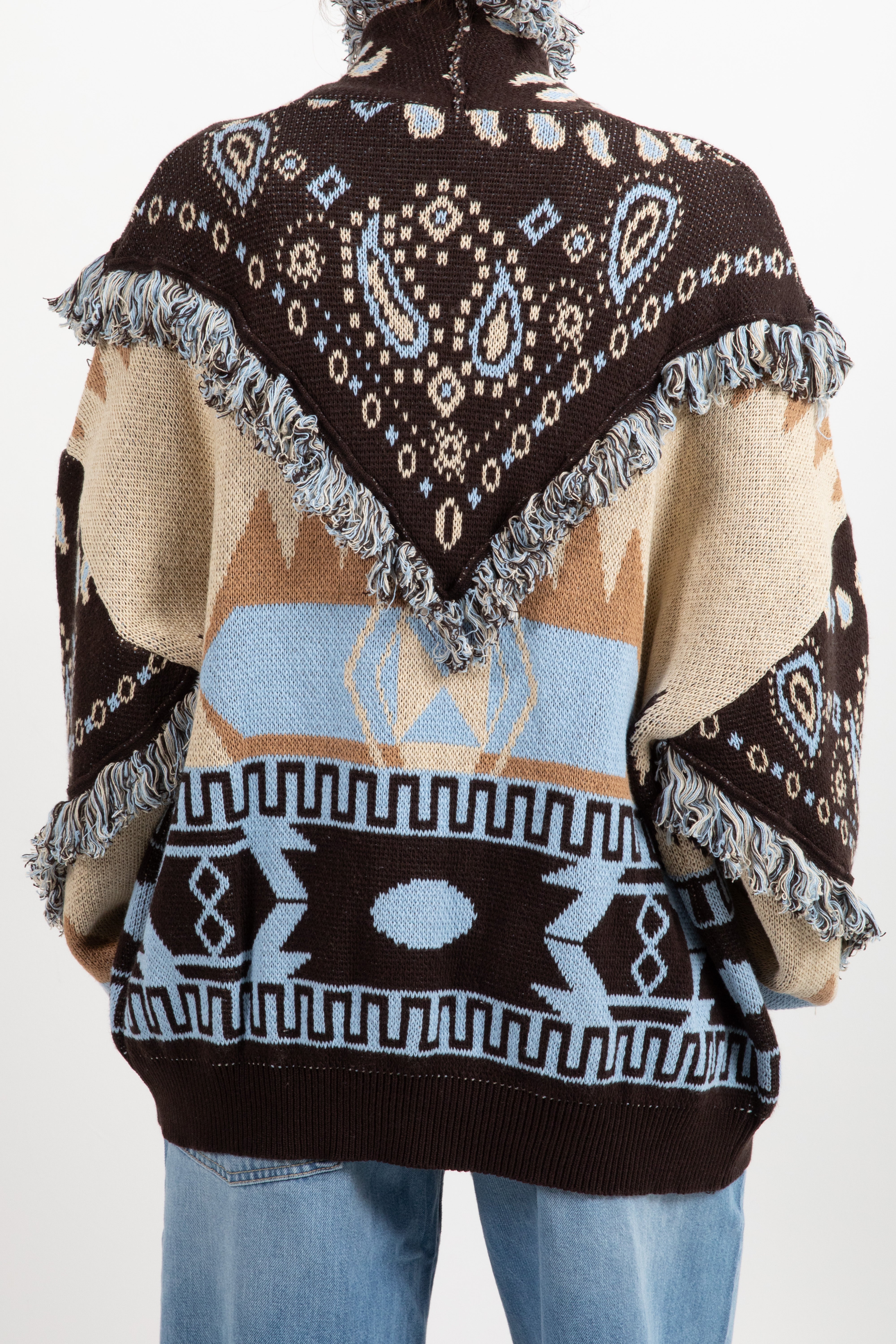 Cardigan fantasia geo-bandana Tensione IN