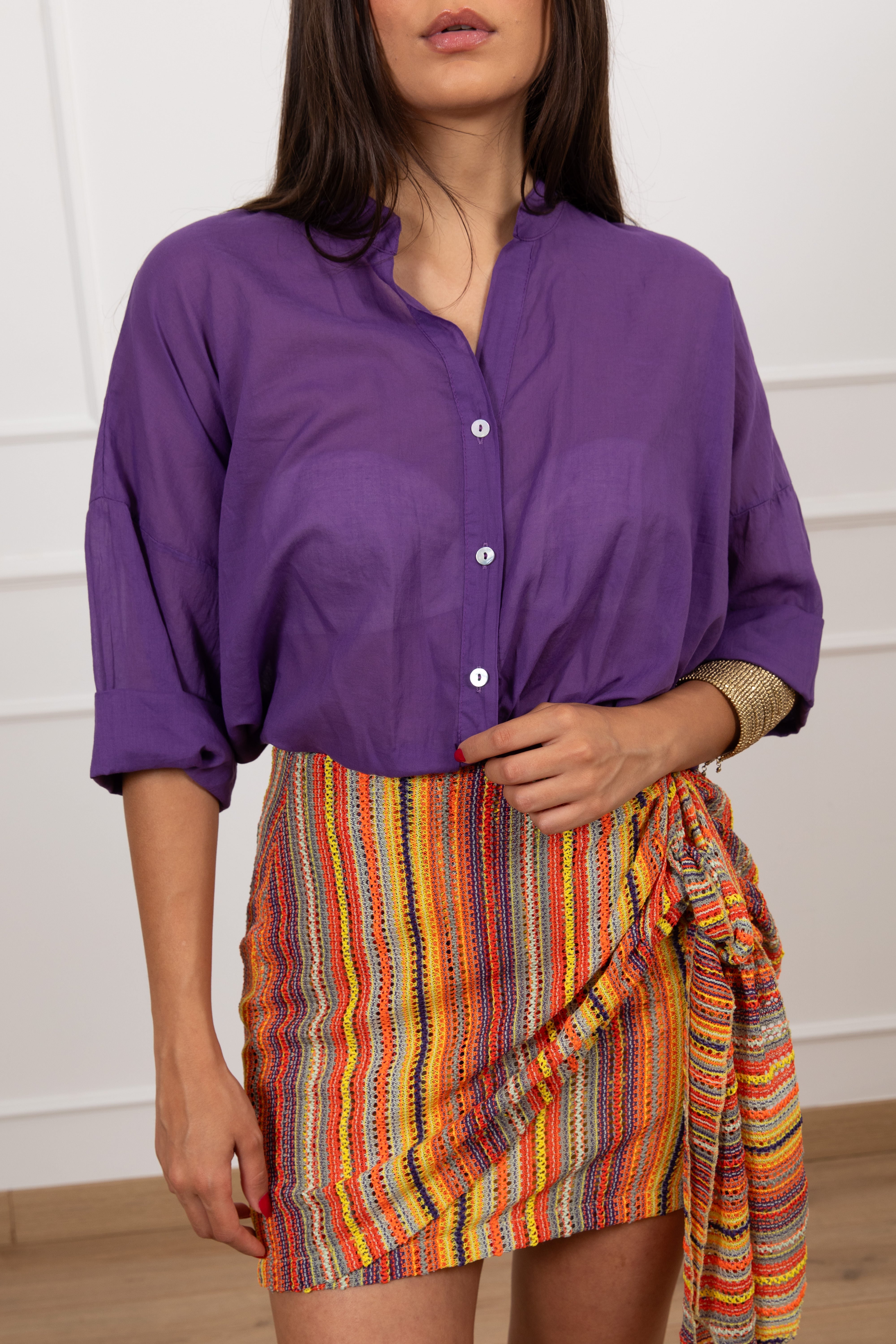 Camicia in mussola di cotone Haveone