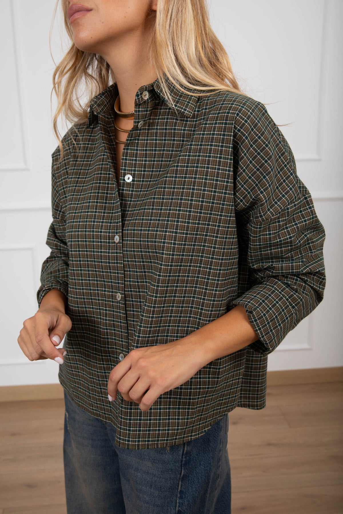 Camicia check verde ViCOLO