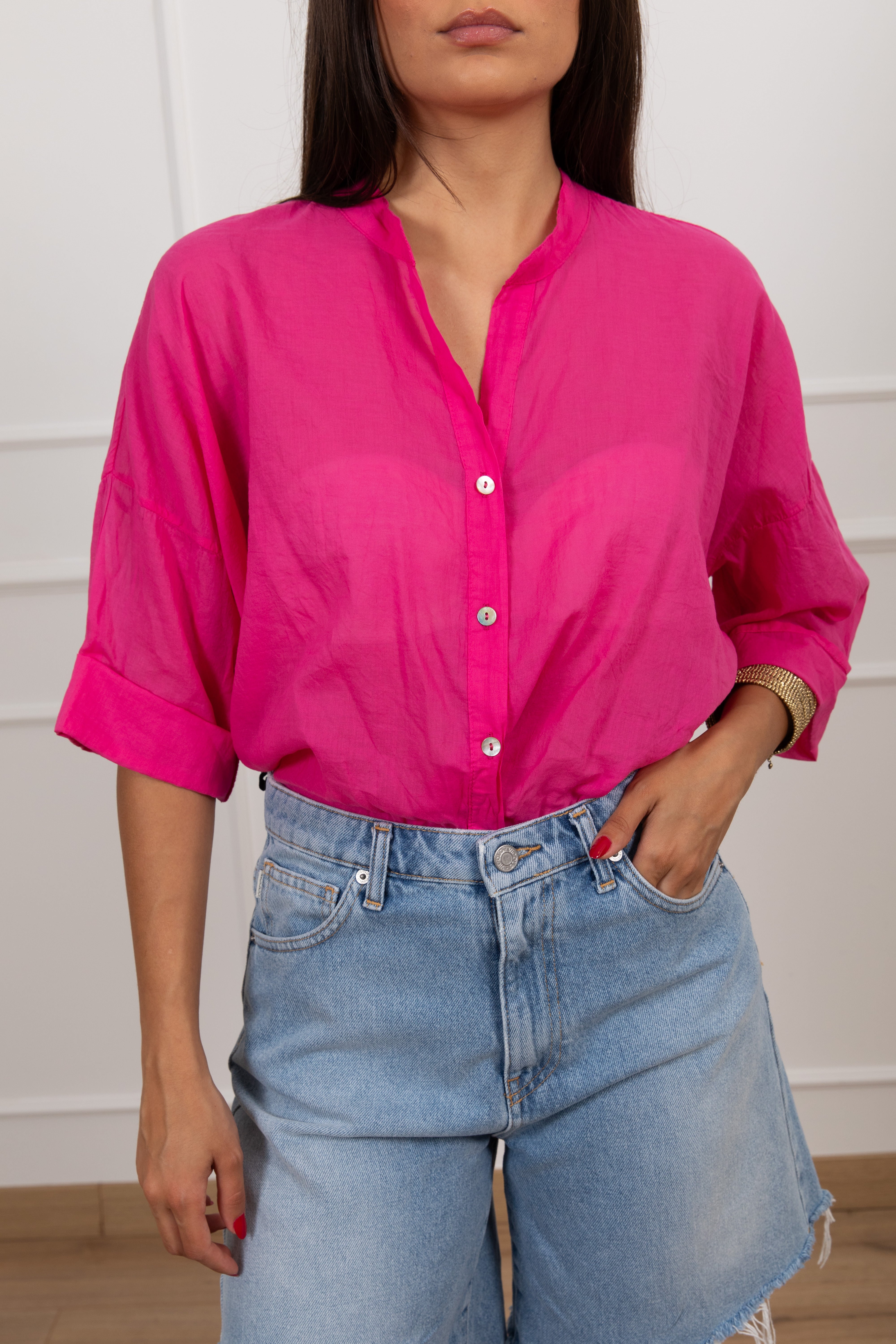 Camicia in mussola di cotone Haveone