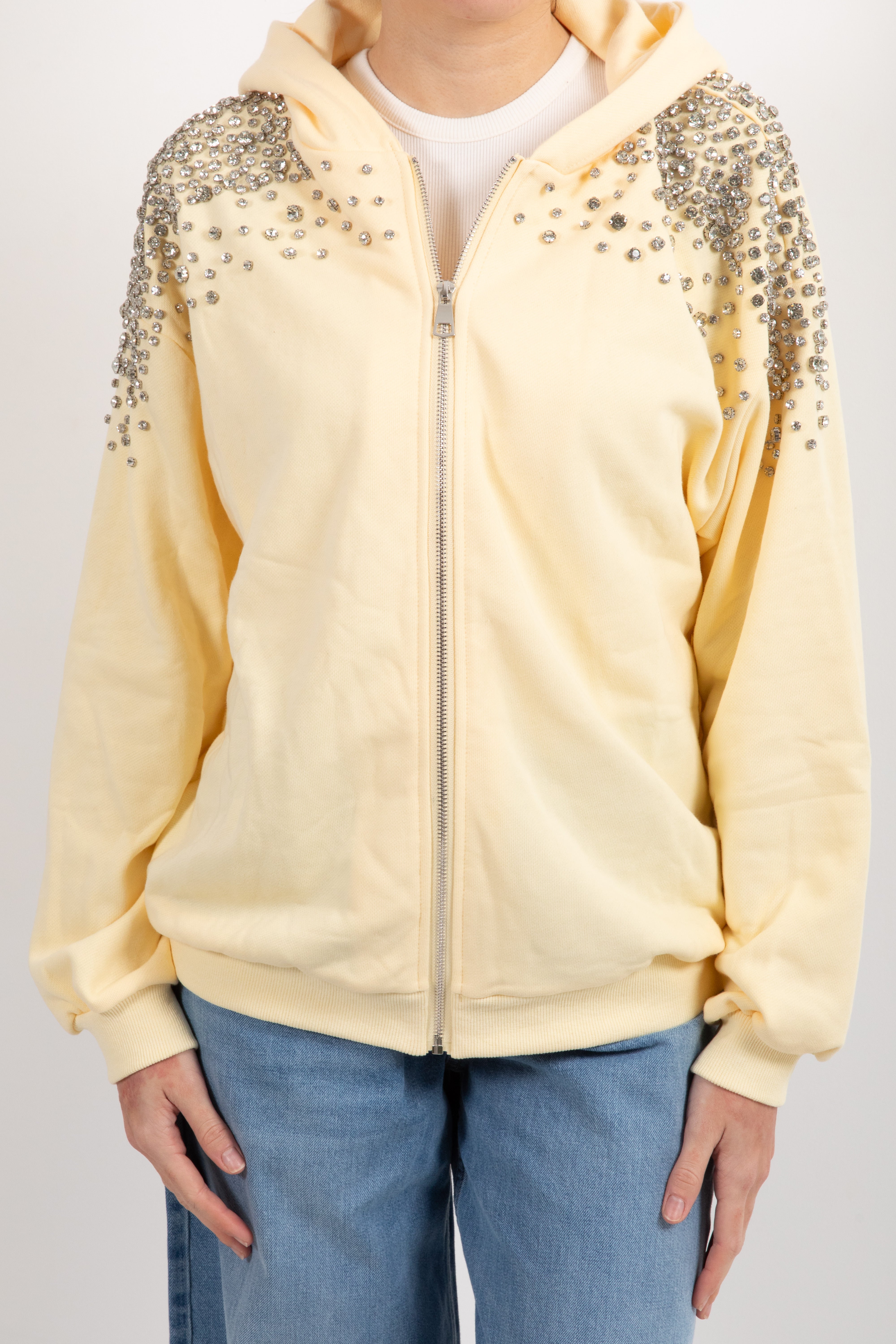 Felpa con applicazioni pietre Susy Mix