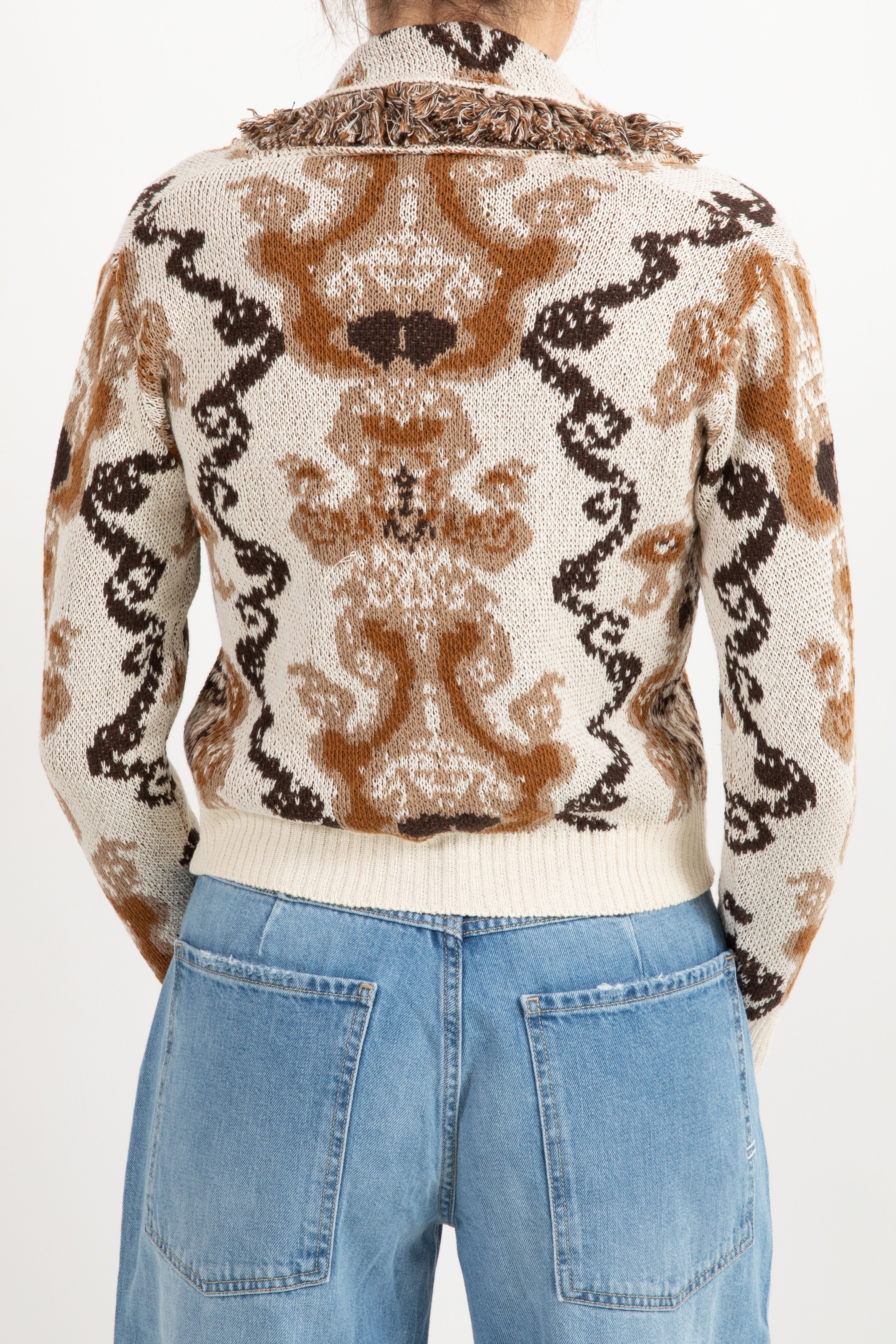 Cardigan cropped fantasia jacquard Susy Mix