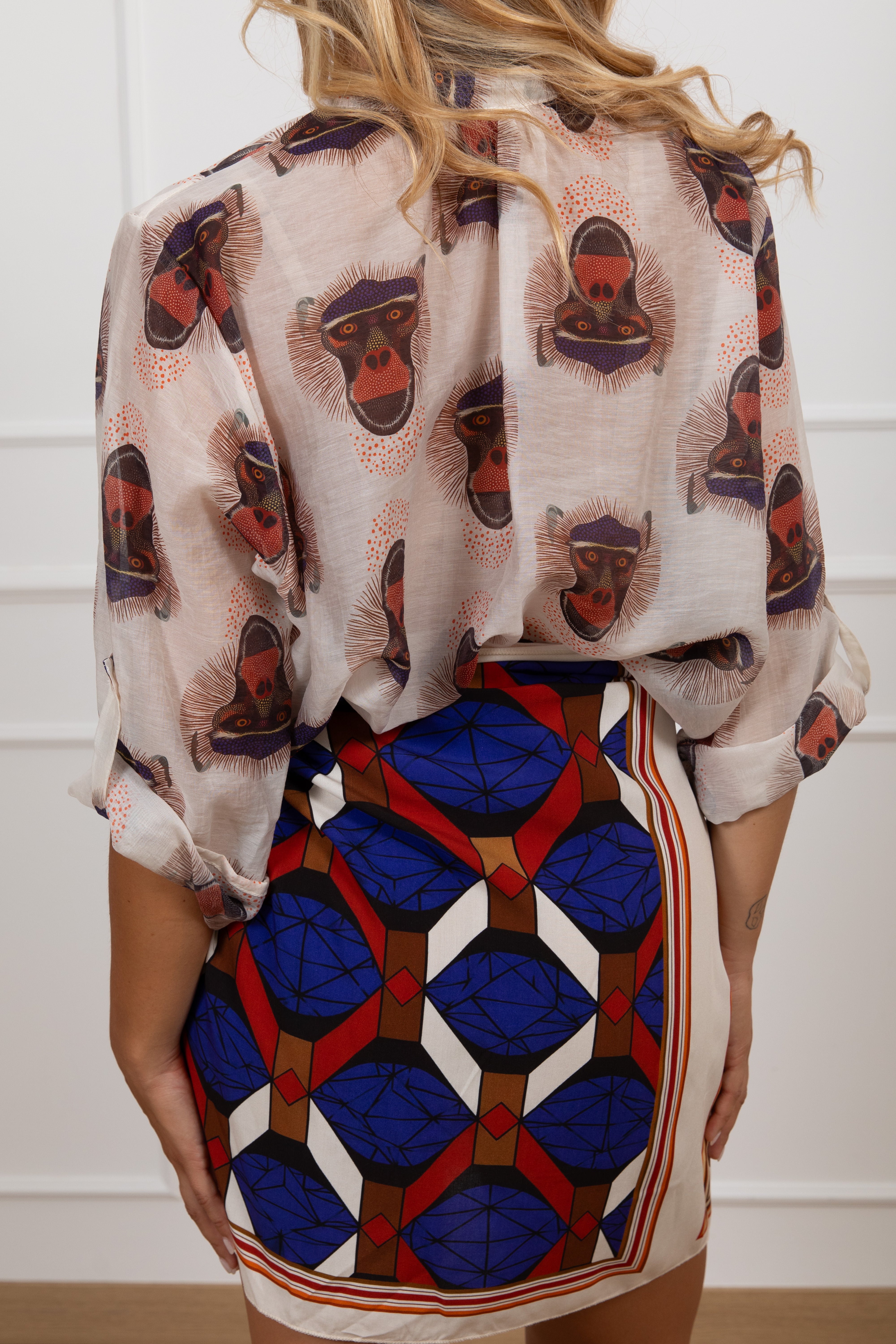 Camicia fantasia scimmia Haveone