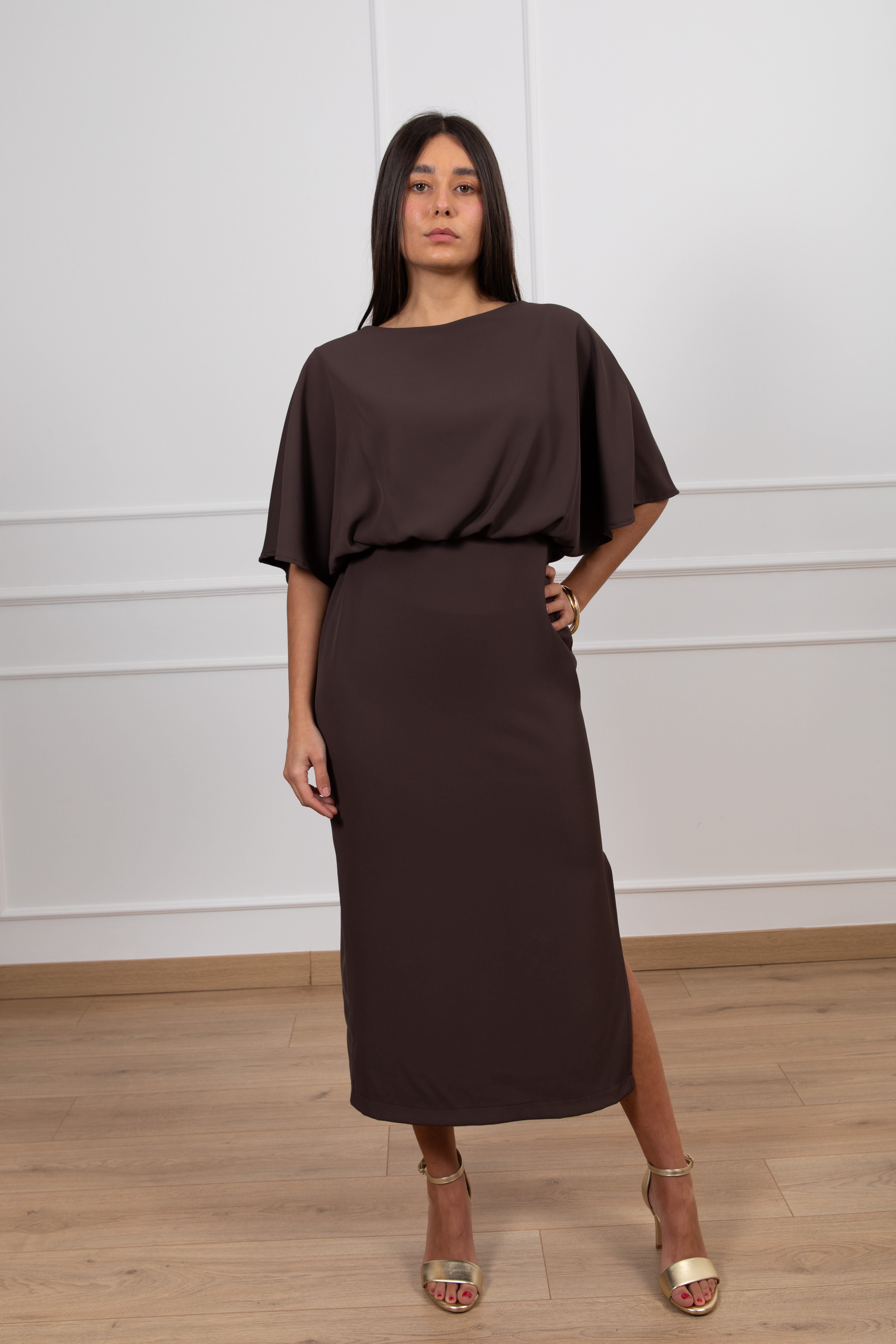 Abito lungo con manica a kimono Susy Mix