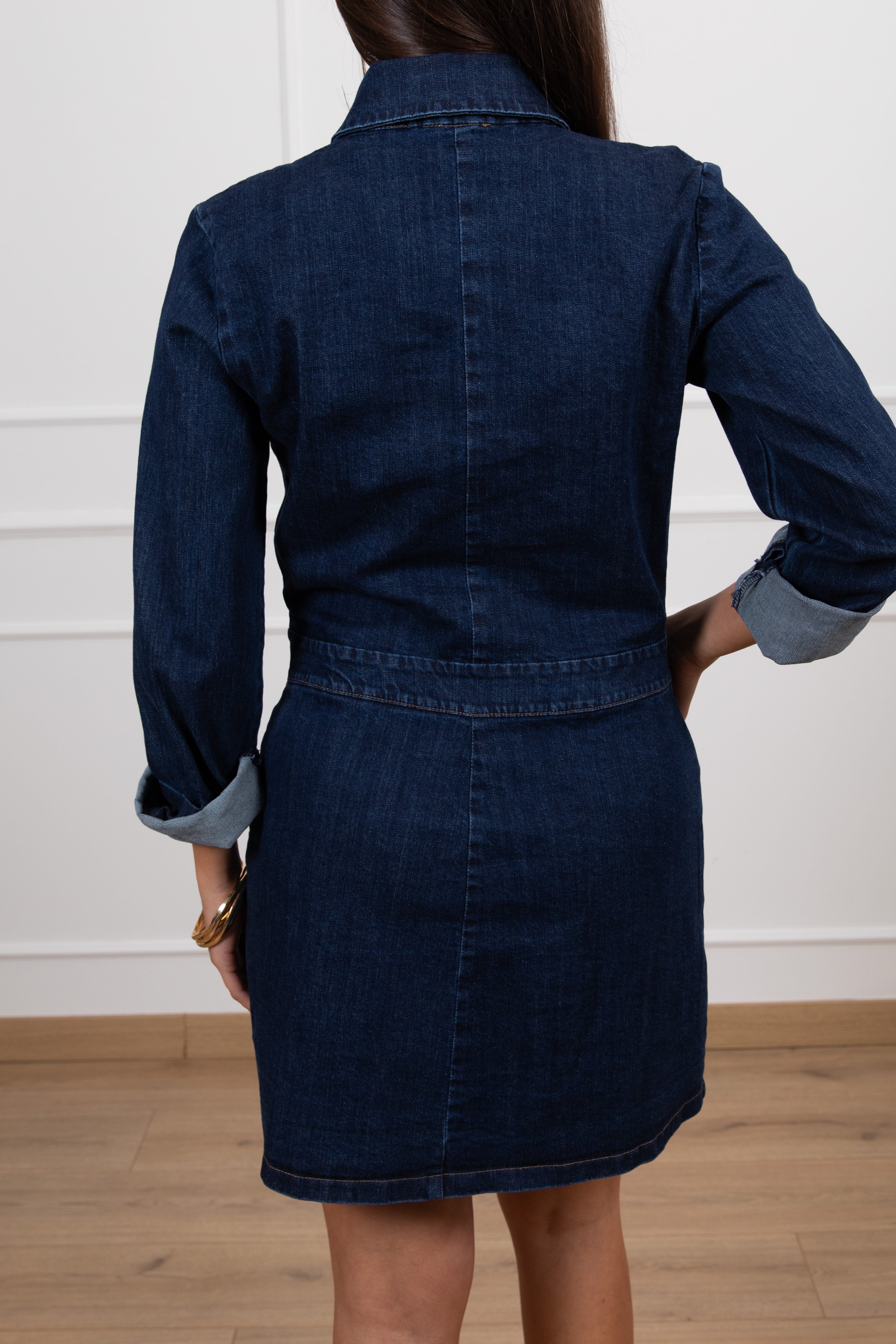 Mini-abito in jeans elasticizzato Susy Mix
