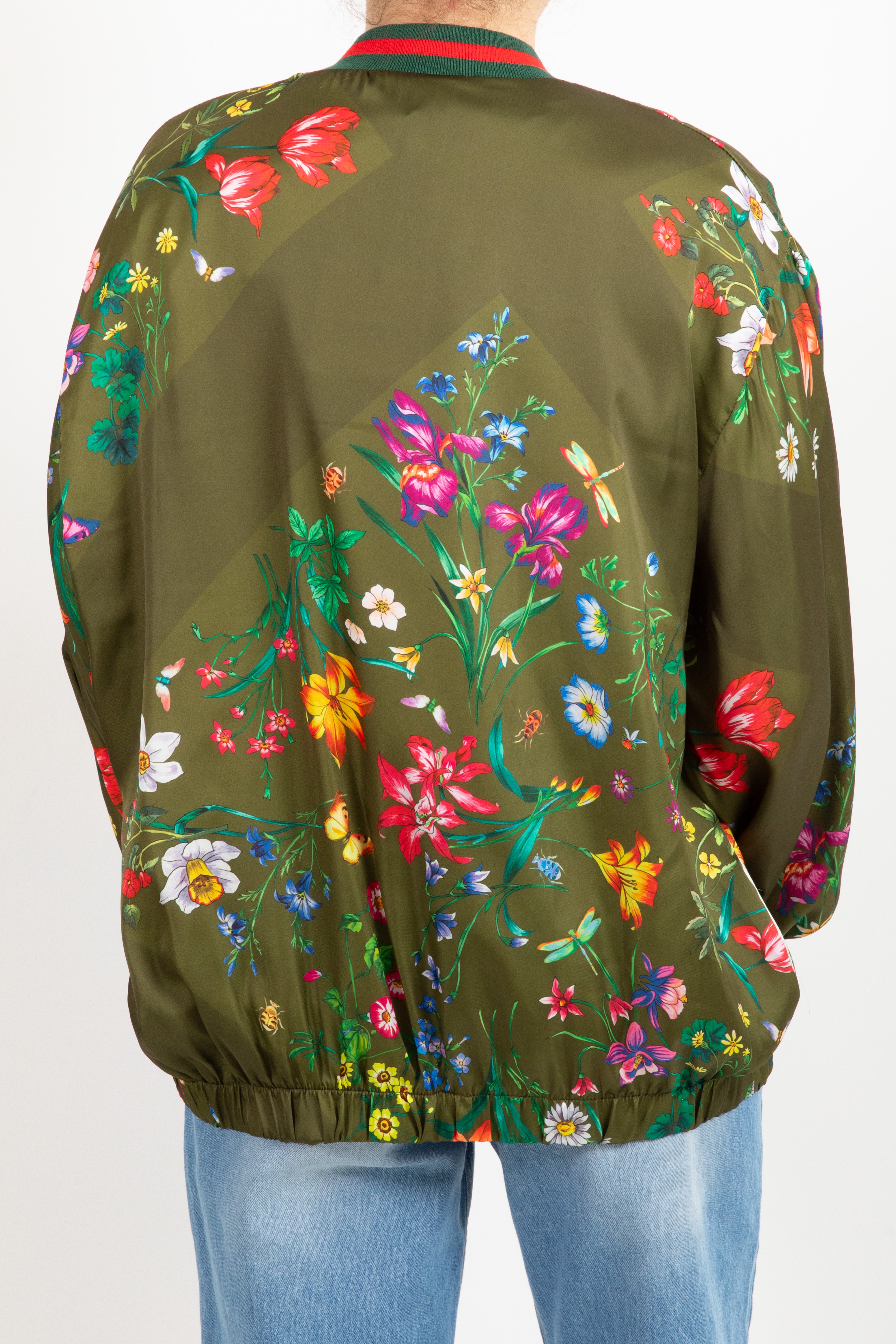 Bomber in viscosa fantasia flowers Tensione IN