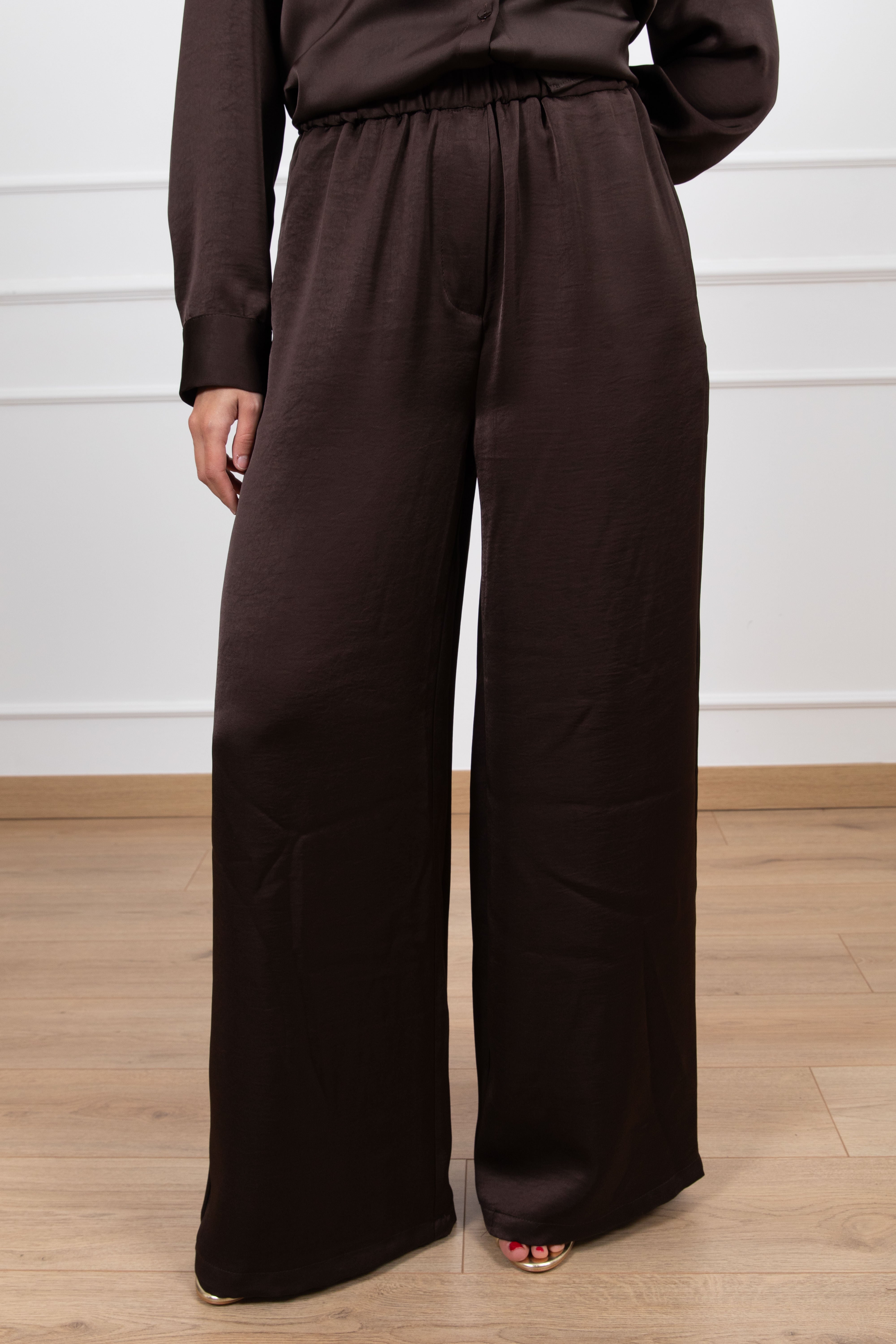Pantalone gamba dritta in viscosa ViCOLO
