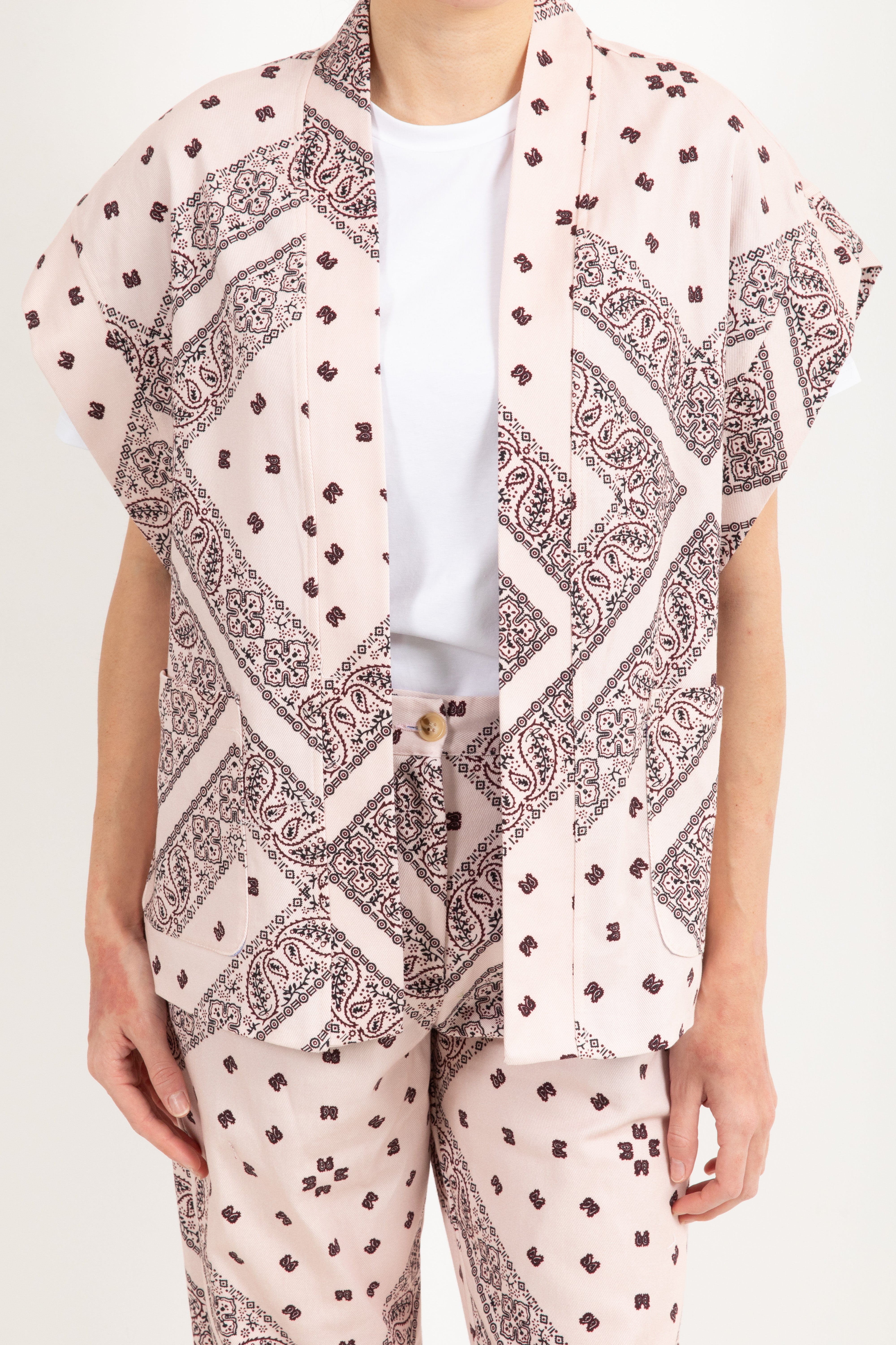 Gilet fantasia bandana con tasche Dixie