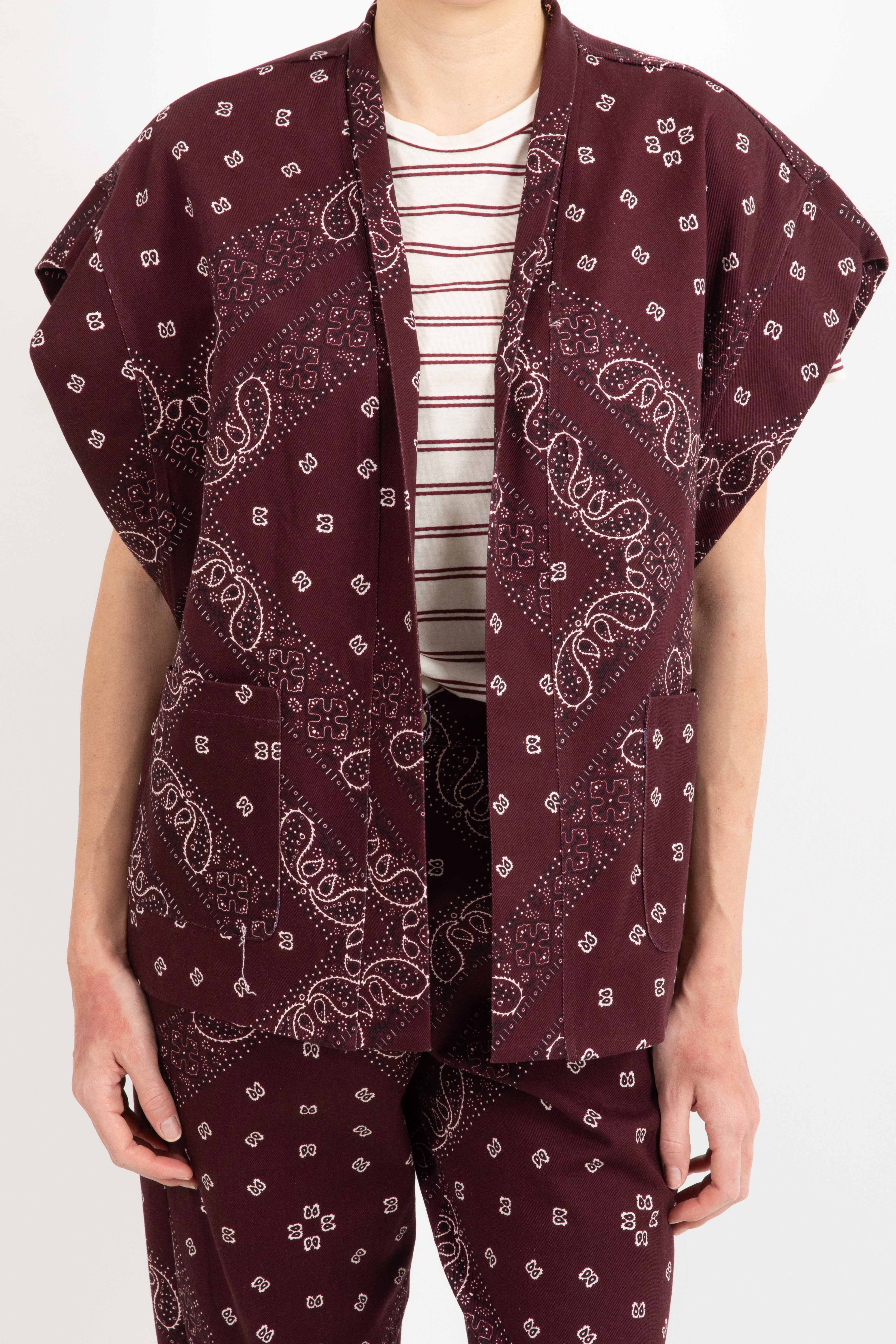Gilet fantasia bandana con tasche Dixie