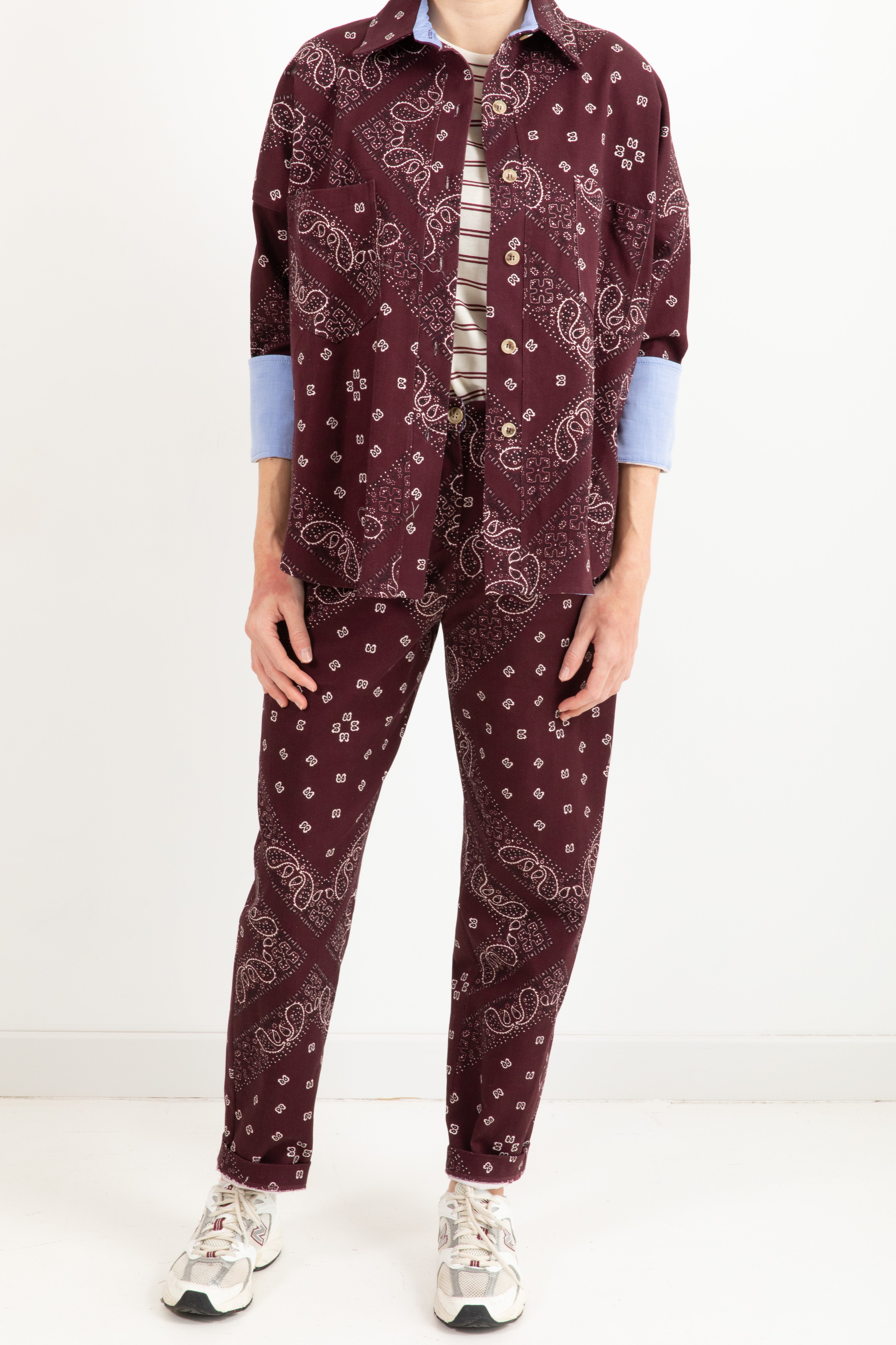 Giacca-camicia fantasia bandana Dixie