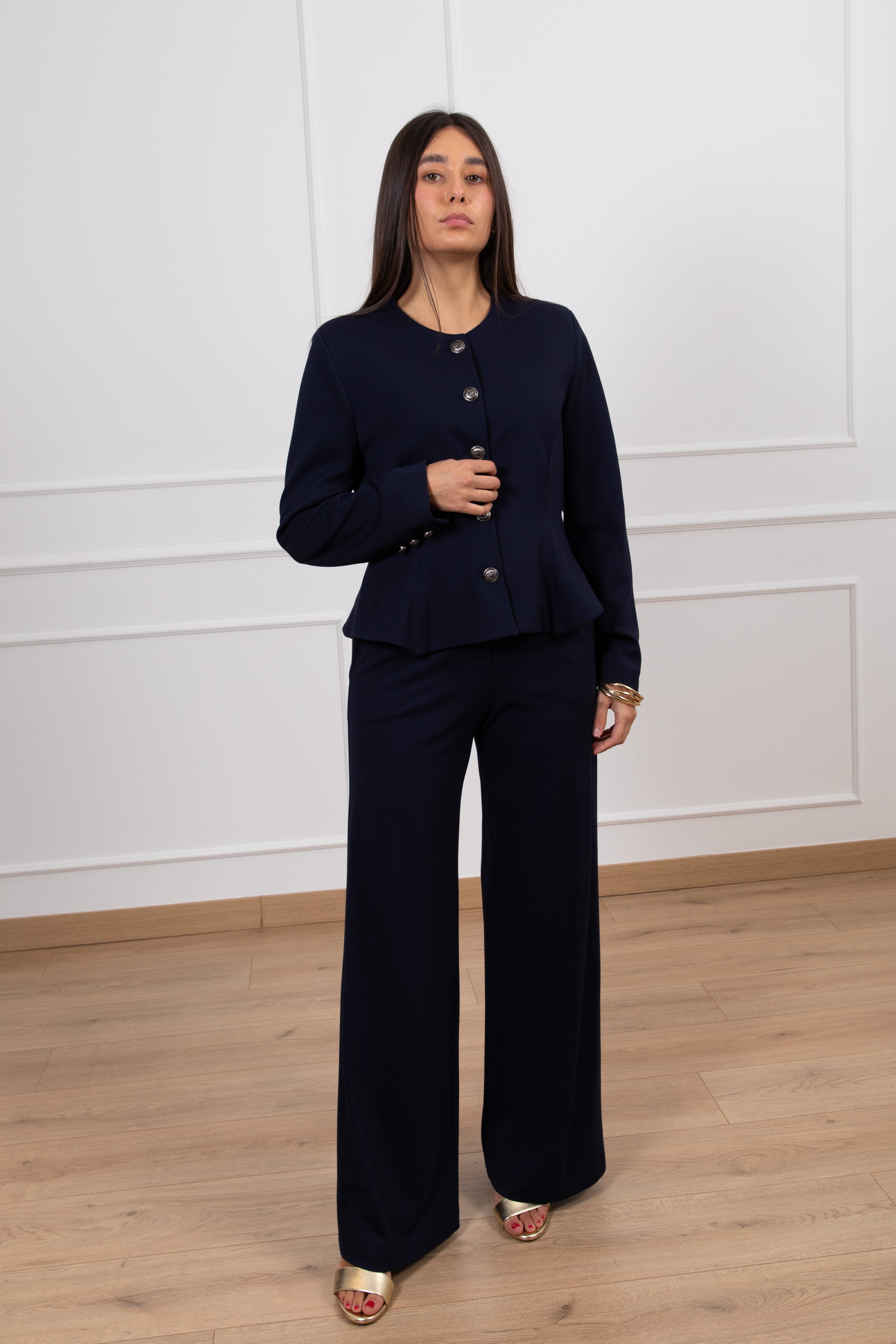 Pantalone gamba dritta in punto milano Tensione IN