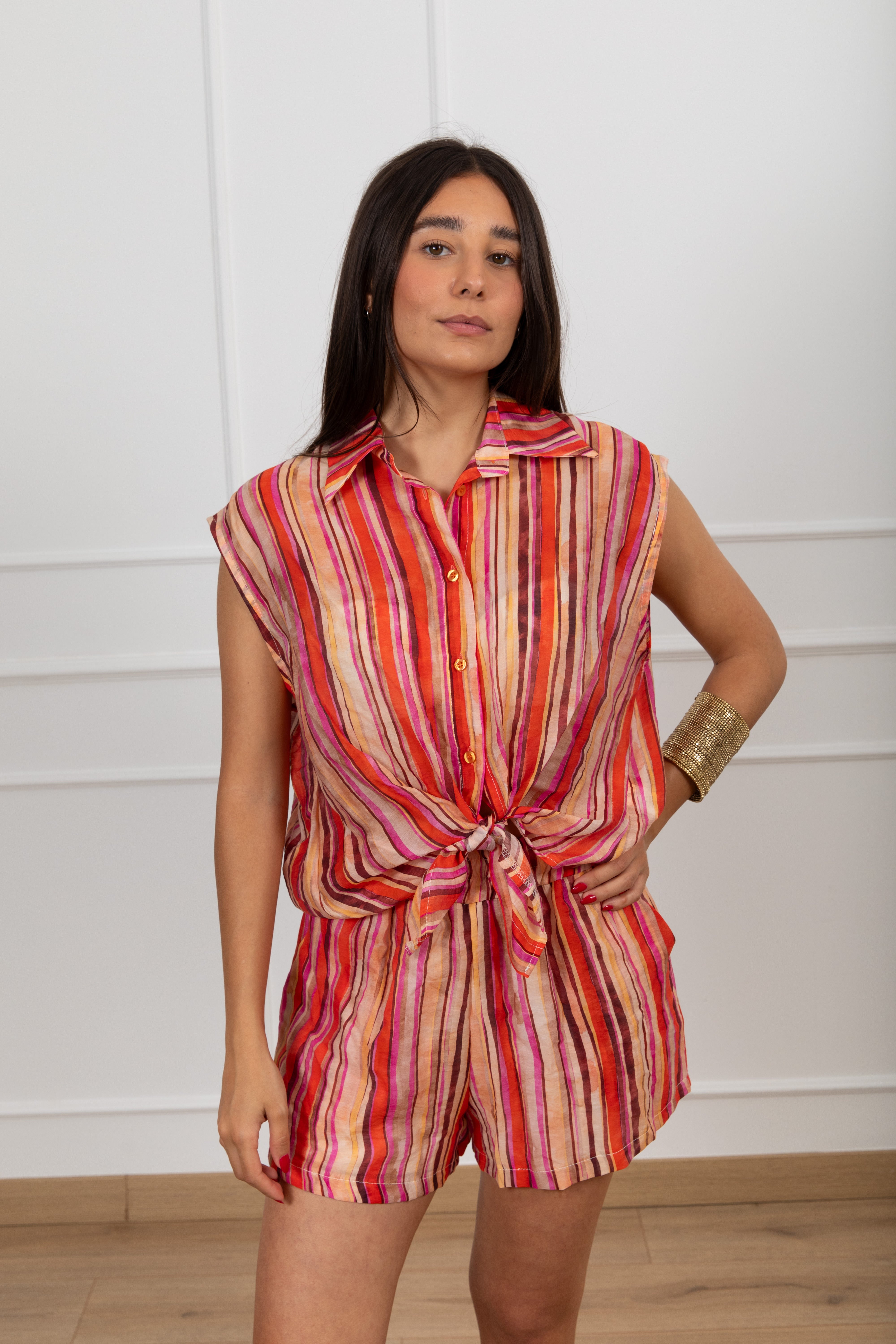 Shorts a righe multicolor Susy Mix