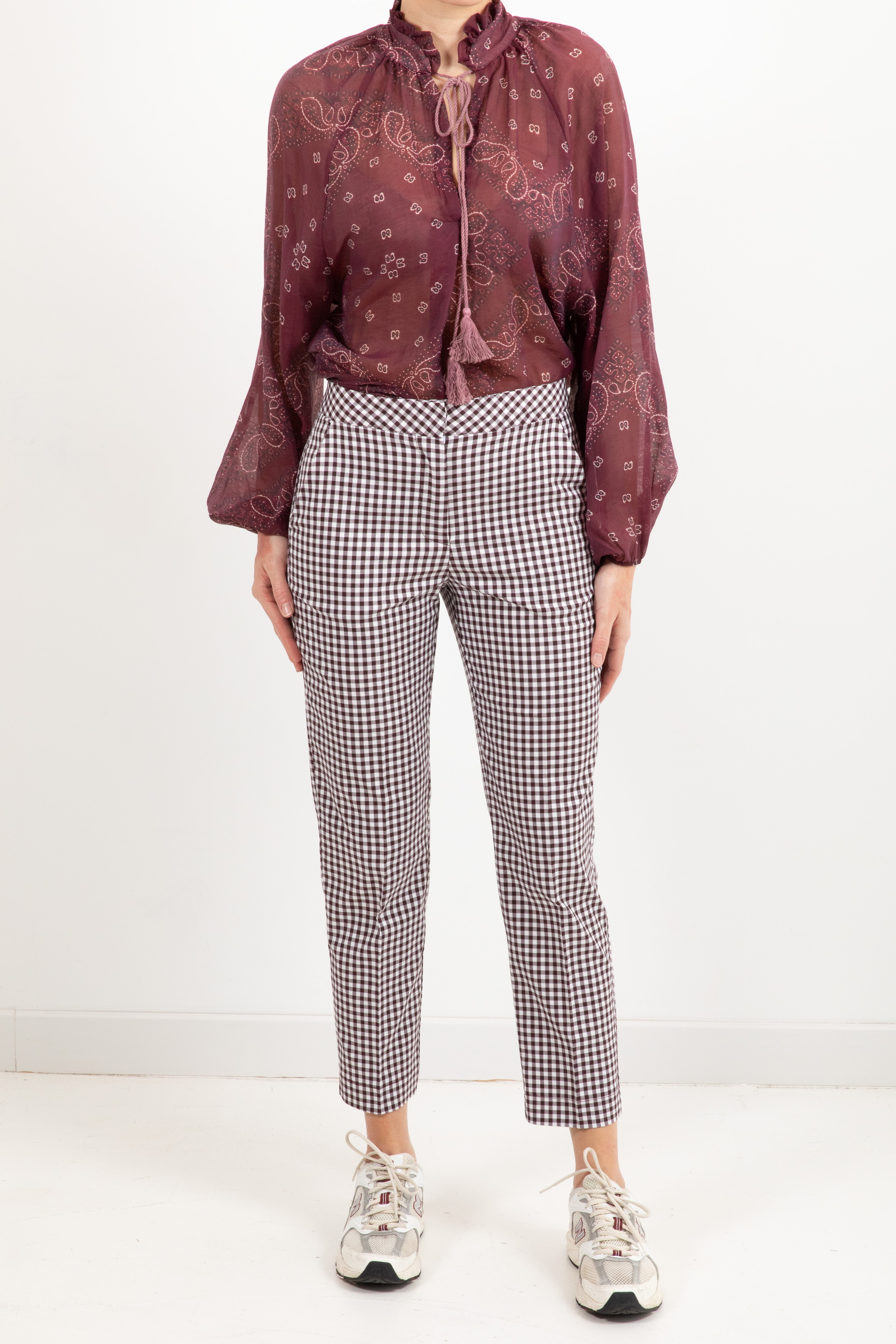 Pantalone vichy a sigaretta Dixie