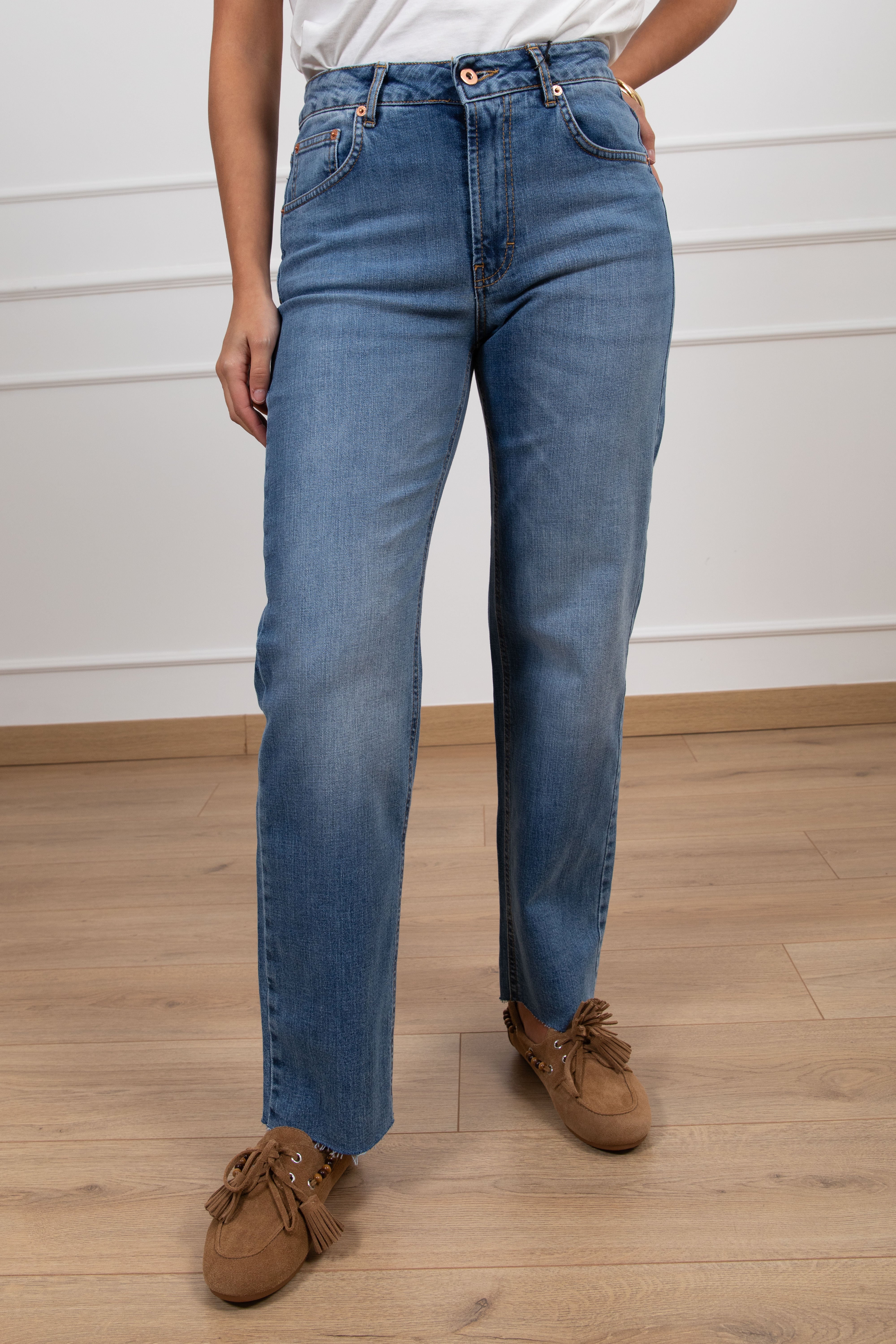 Jeans boot-cut azzurro Tensione IN