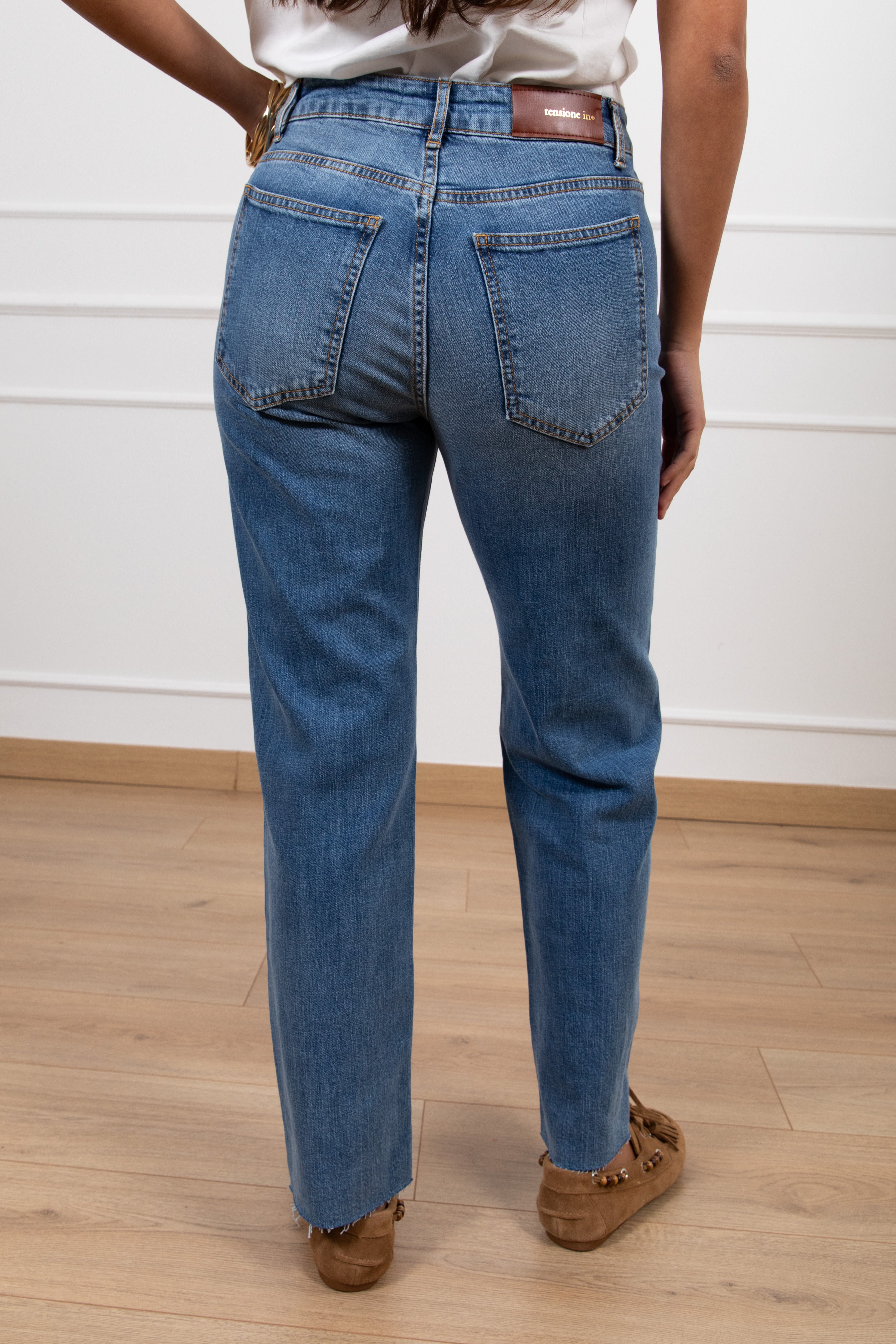 Jeans boot-cut azzurro Tensione IN