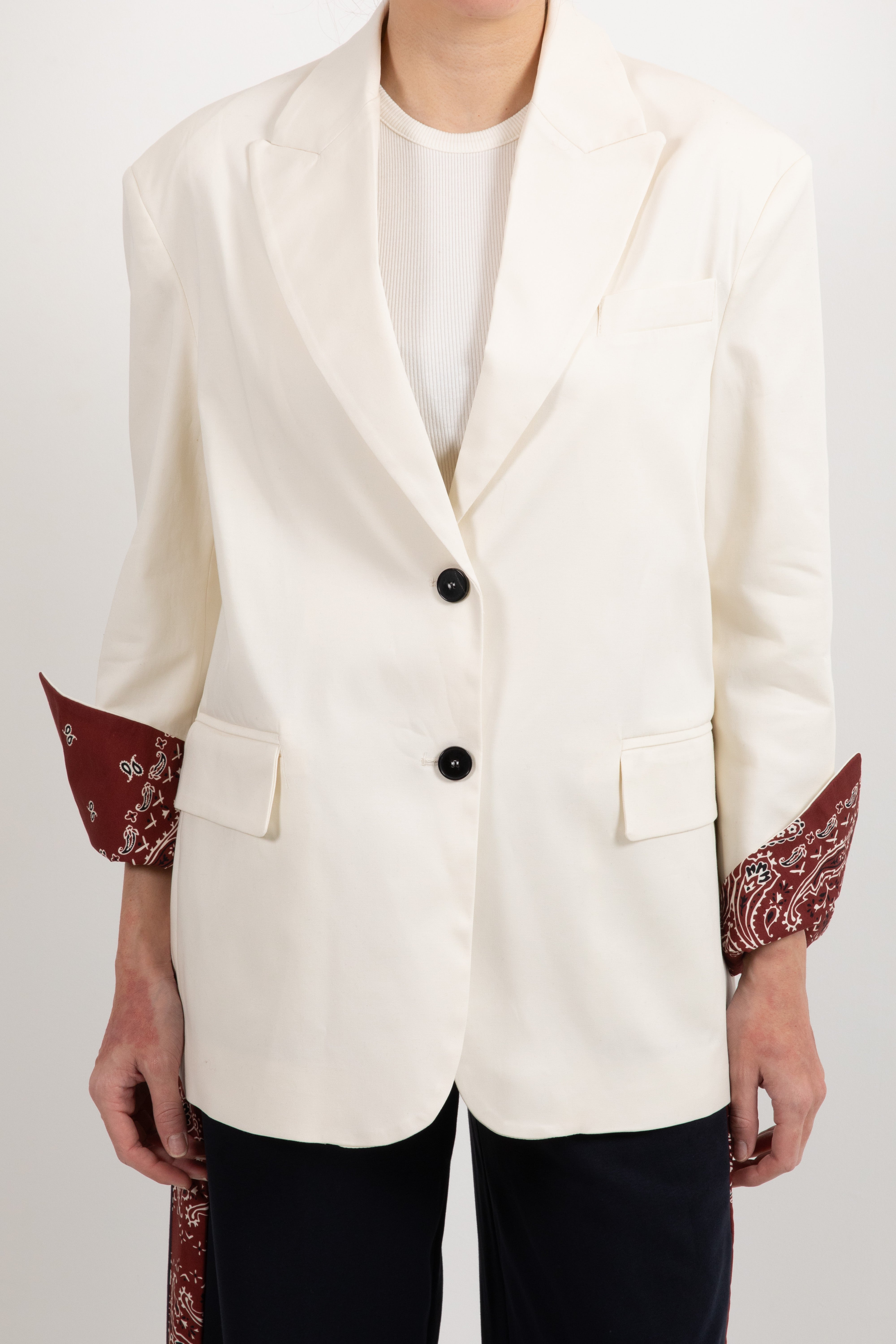 Giacca burro over-size con reverse bandana ViCOLO X GLAM