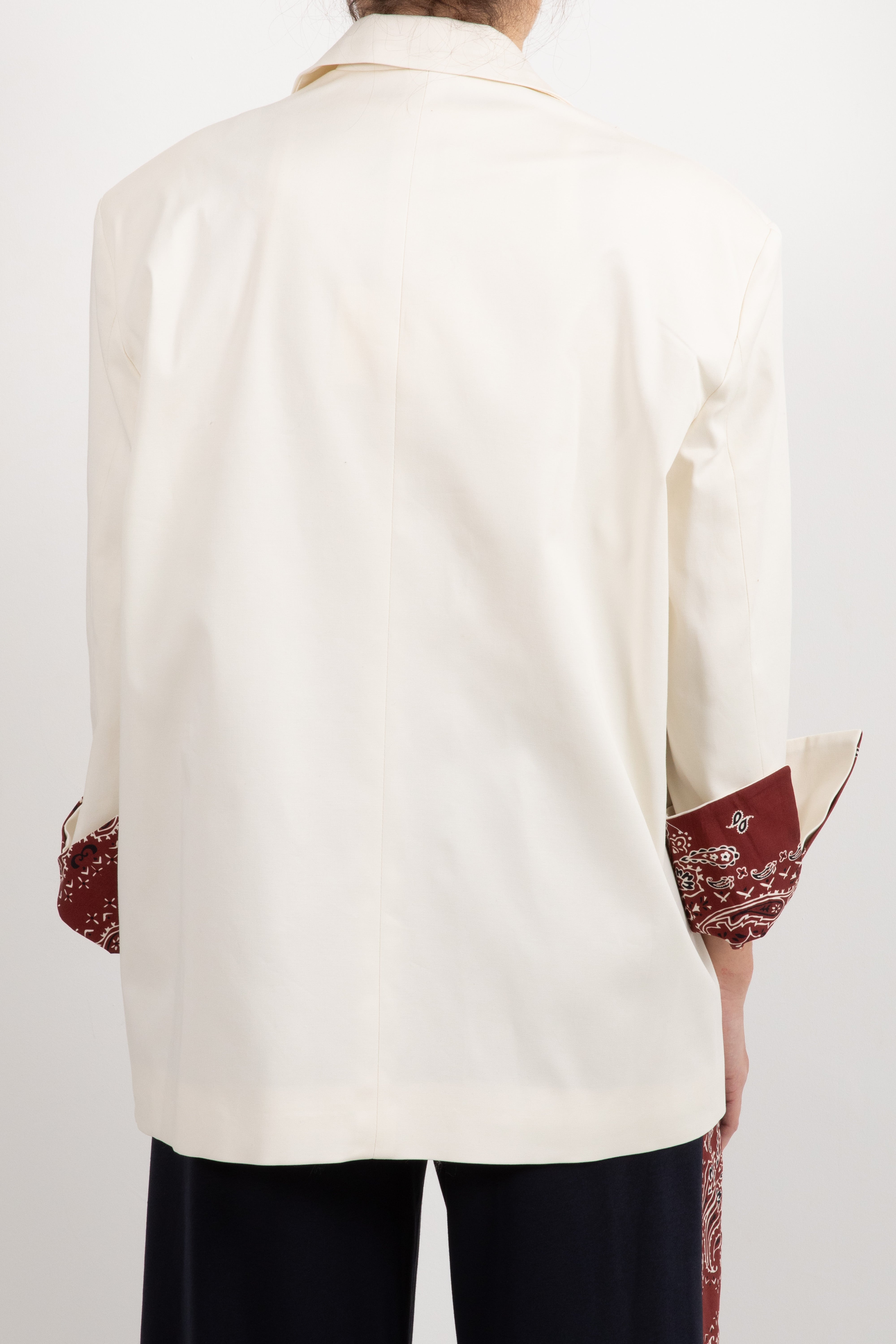 Giacca burro over-size con reverse bandana ViCOLO X GLAM