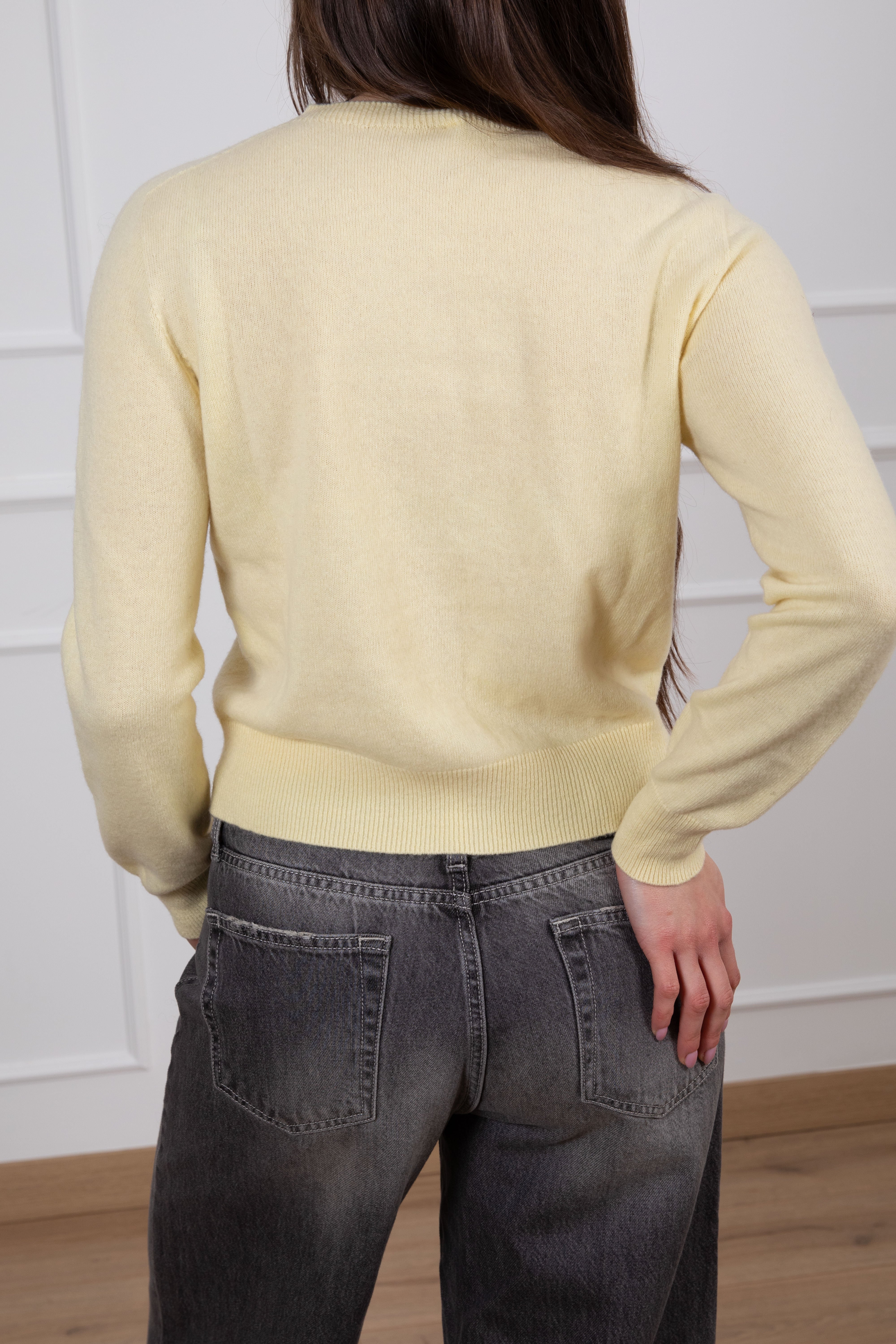 Cardigan girocollo 100% lana Tensione IN