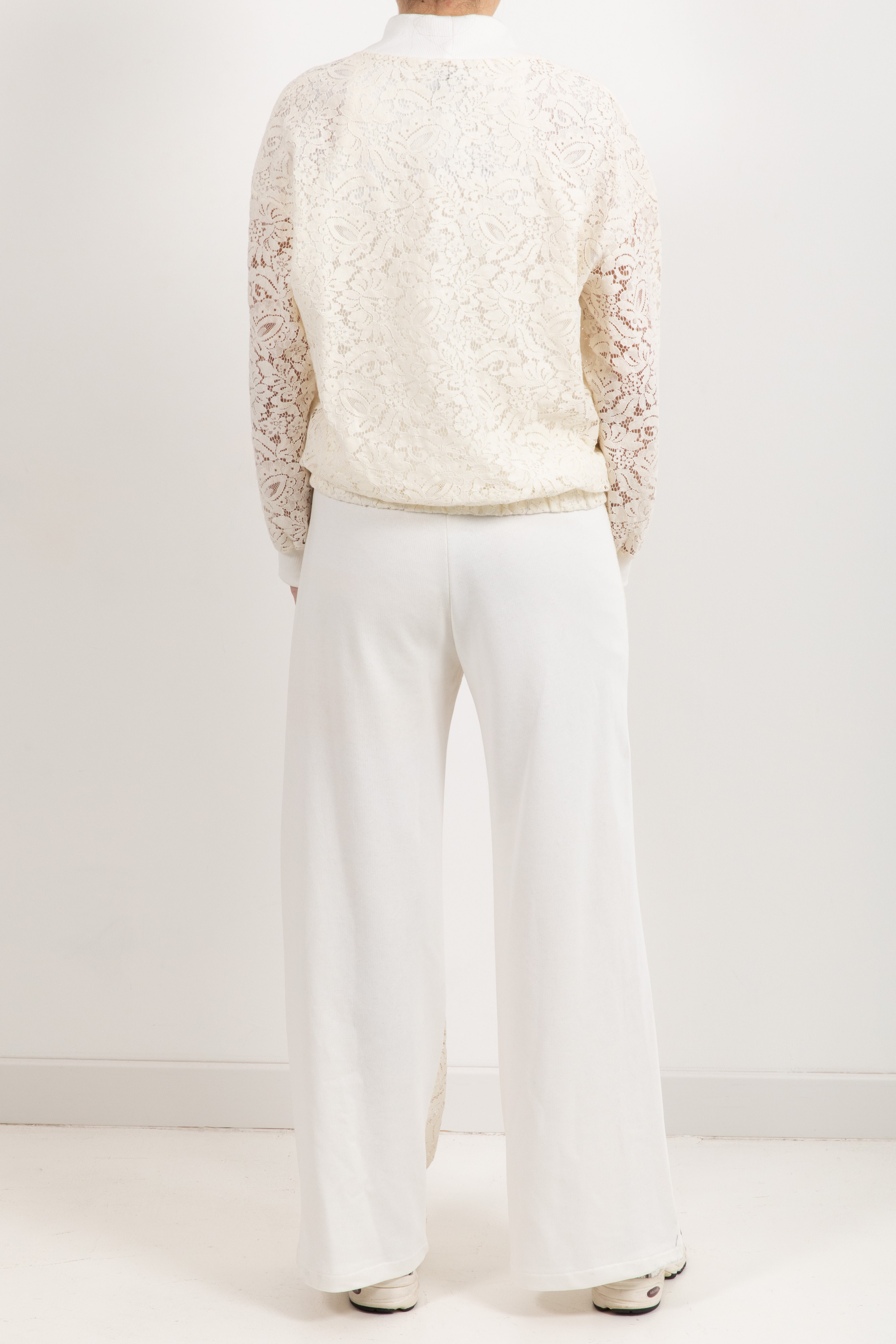 Coordinato in felpa pantalone e bomber con pizzo Susy Mix