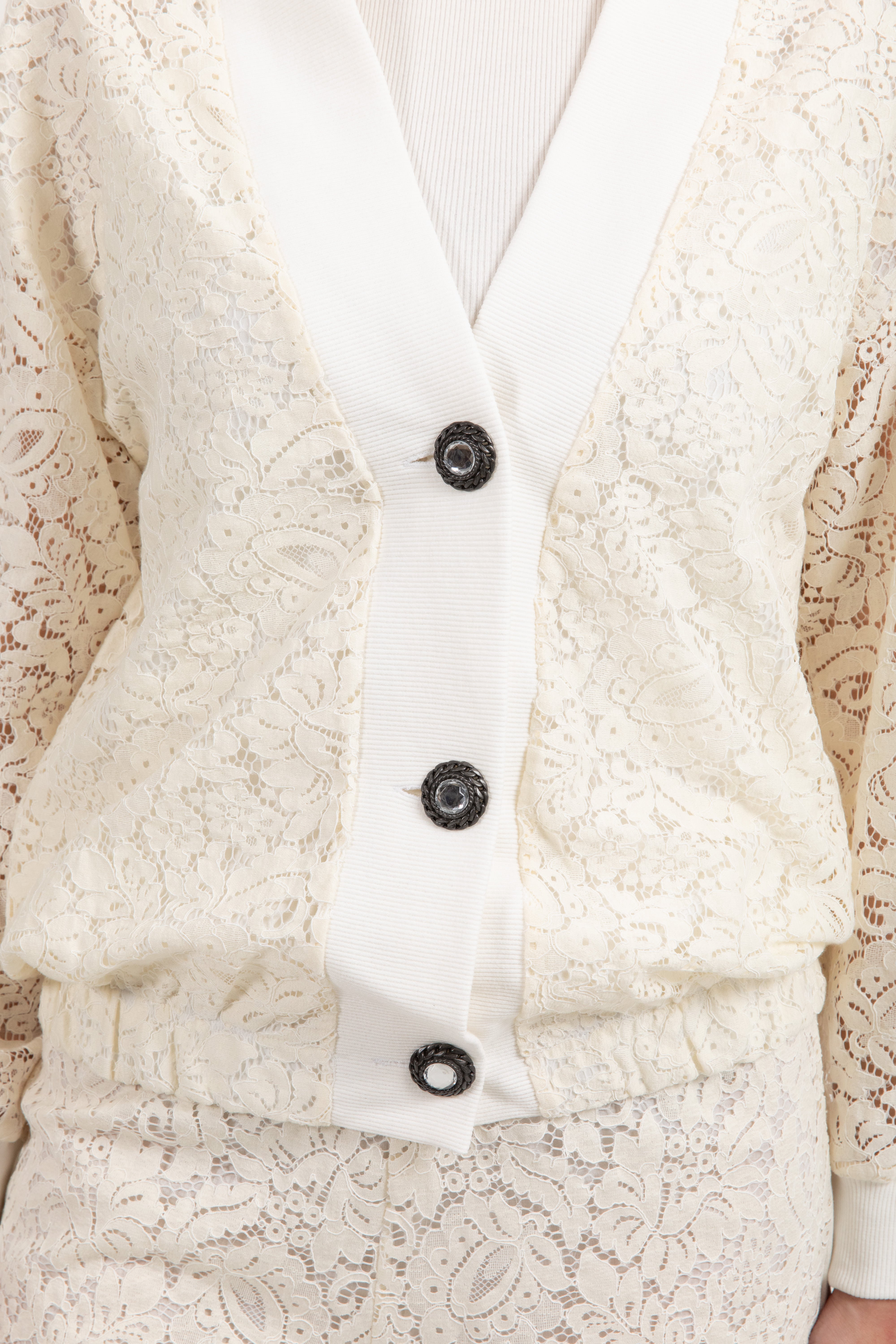 Coordinato in felpa pantalone e bomber con pizzo Susy Mix