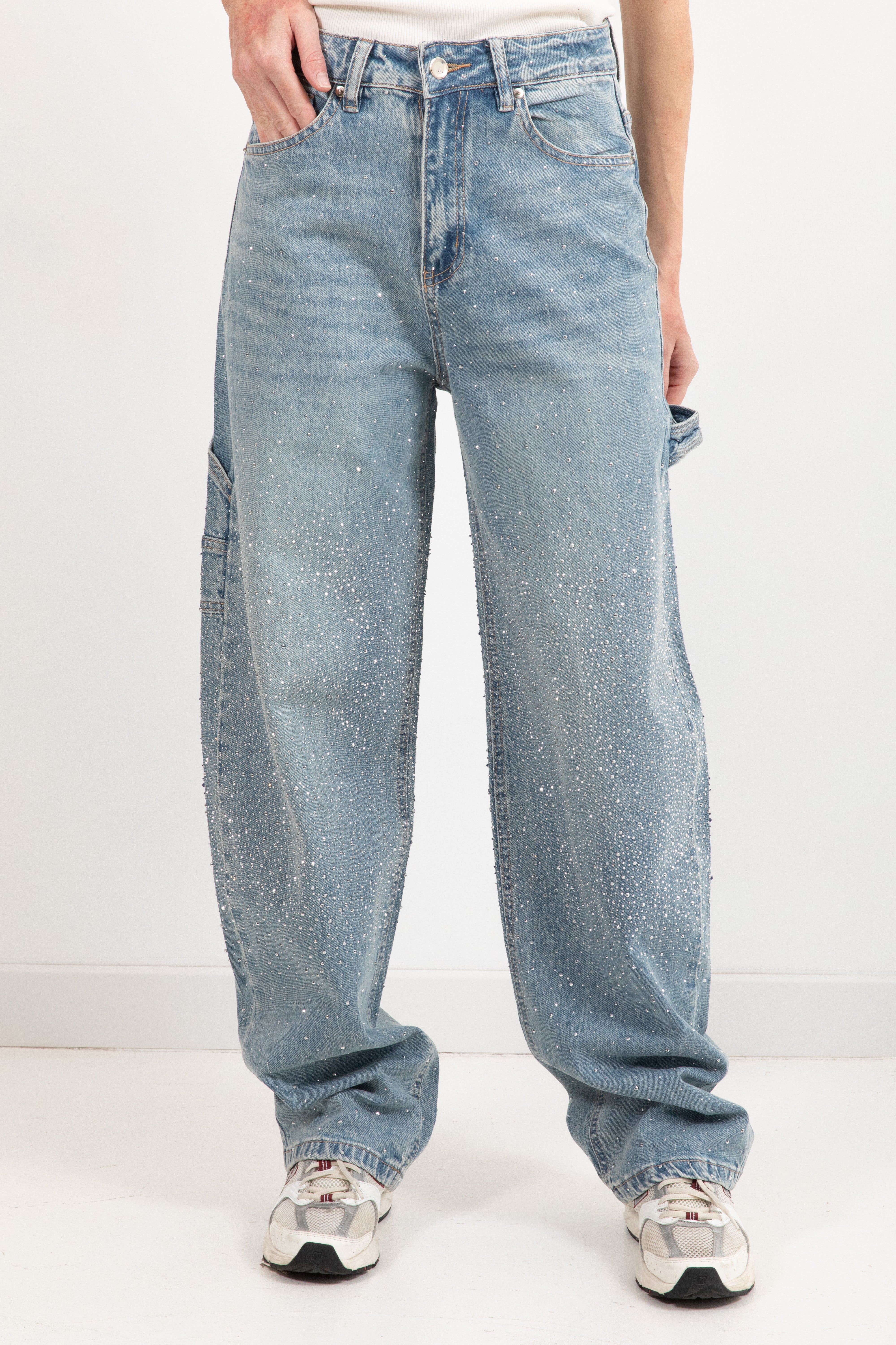 Jeans worker con strass Susy Mix