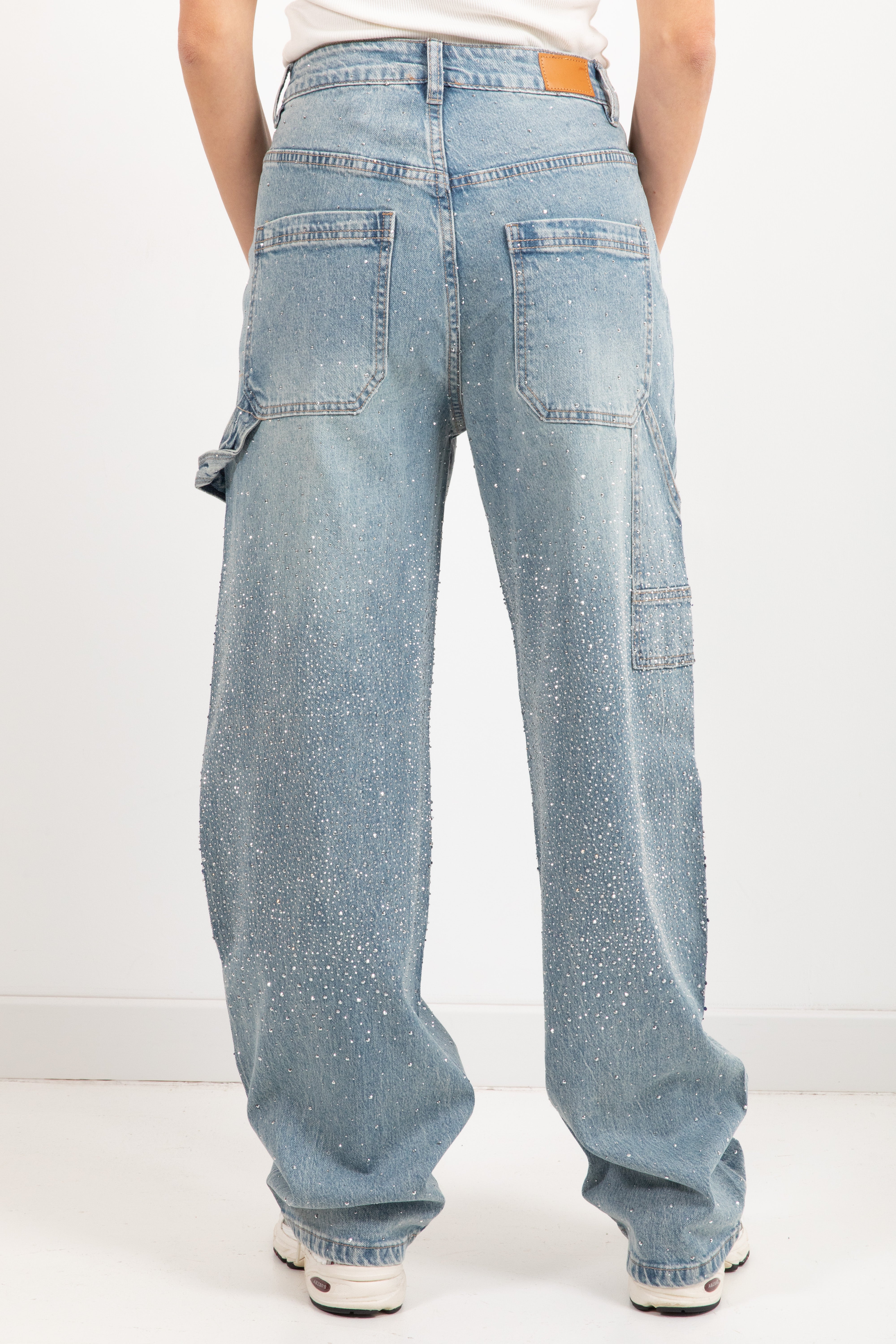 Jeans worker con strass Susy Mix