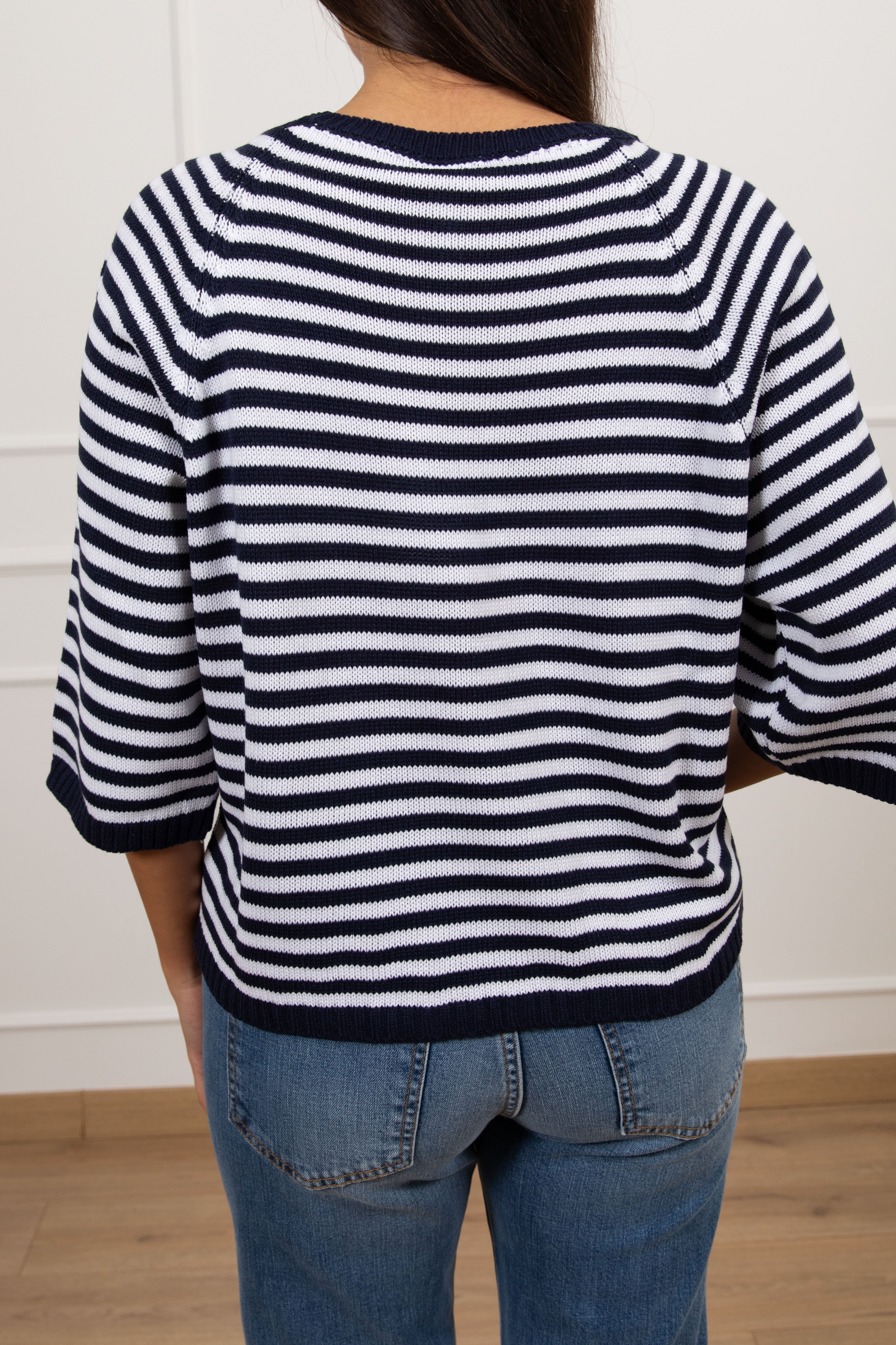 Maglia a righe con manica 3/4 Tensione IN