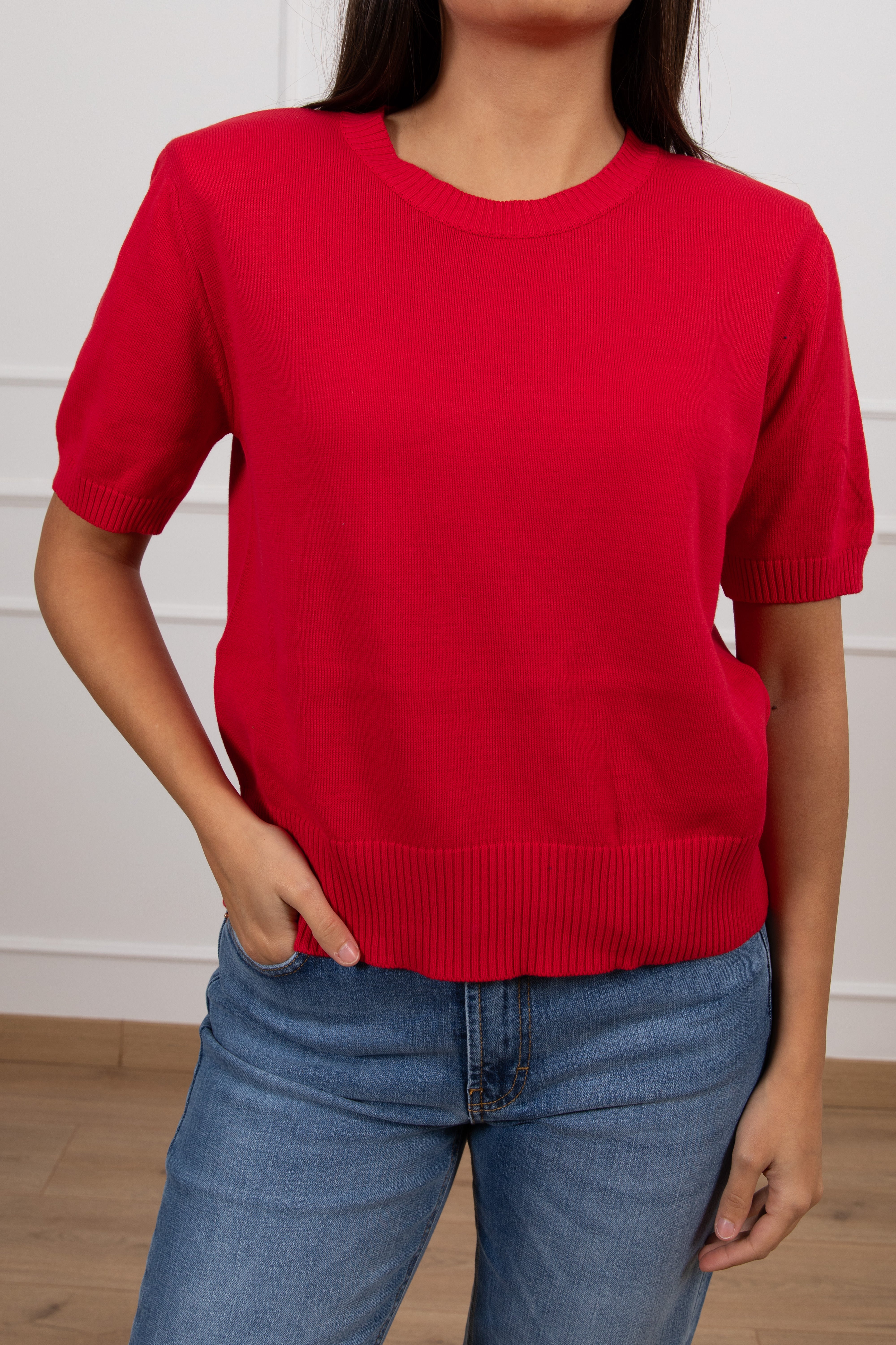 Maglia a manica corta con spallina imbottita Susy Mix