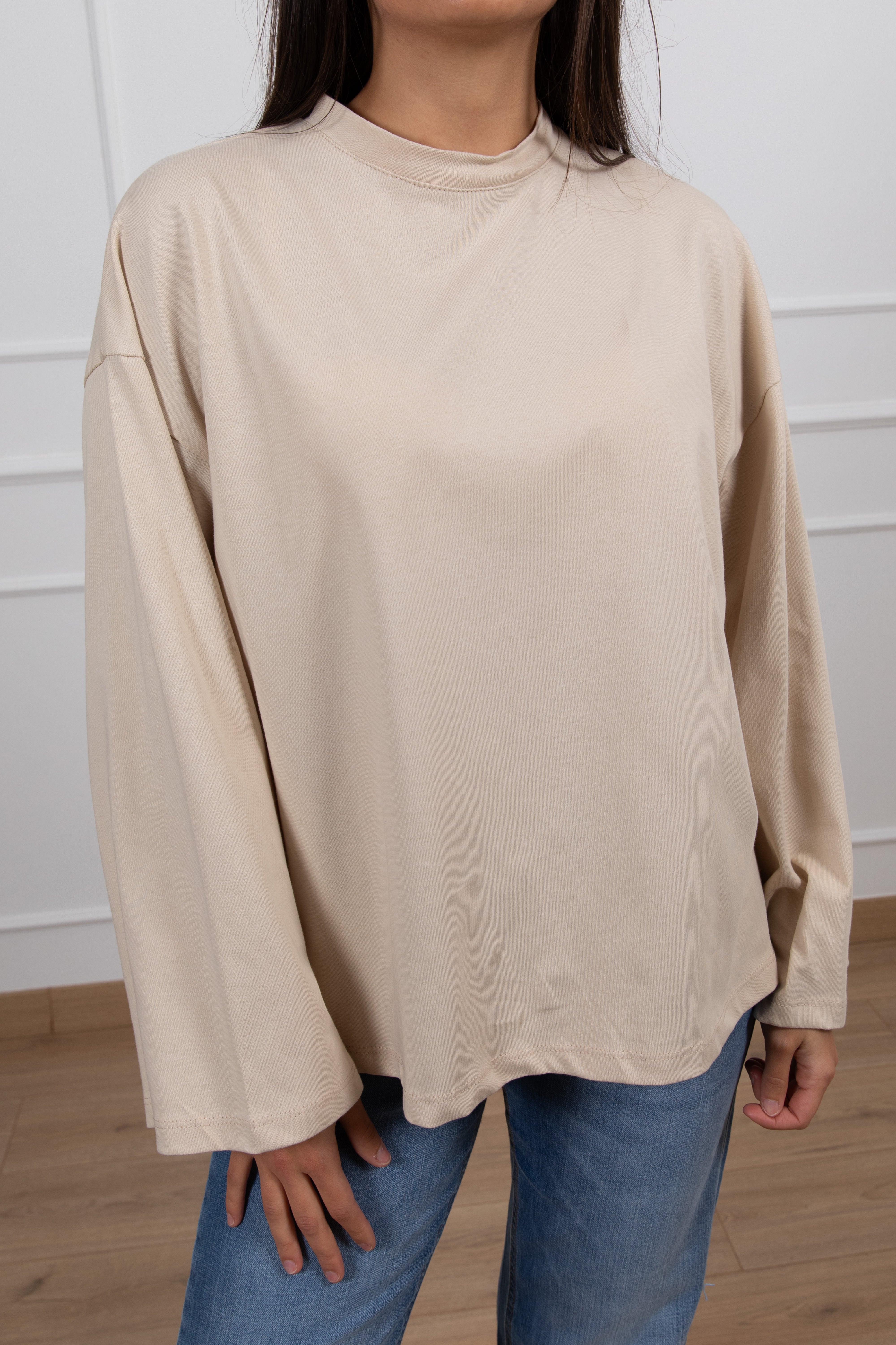 T-shirt over-size a manica lunga Tensione IN