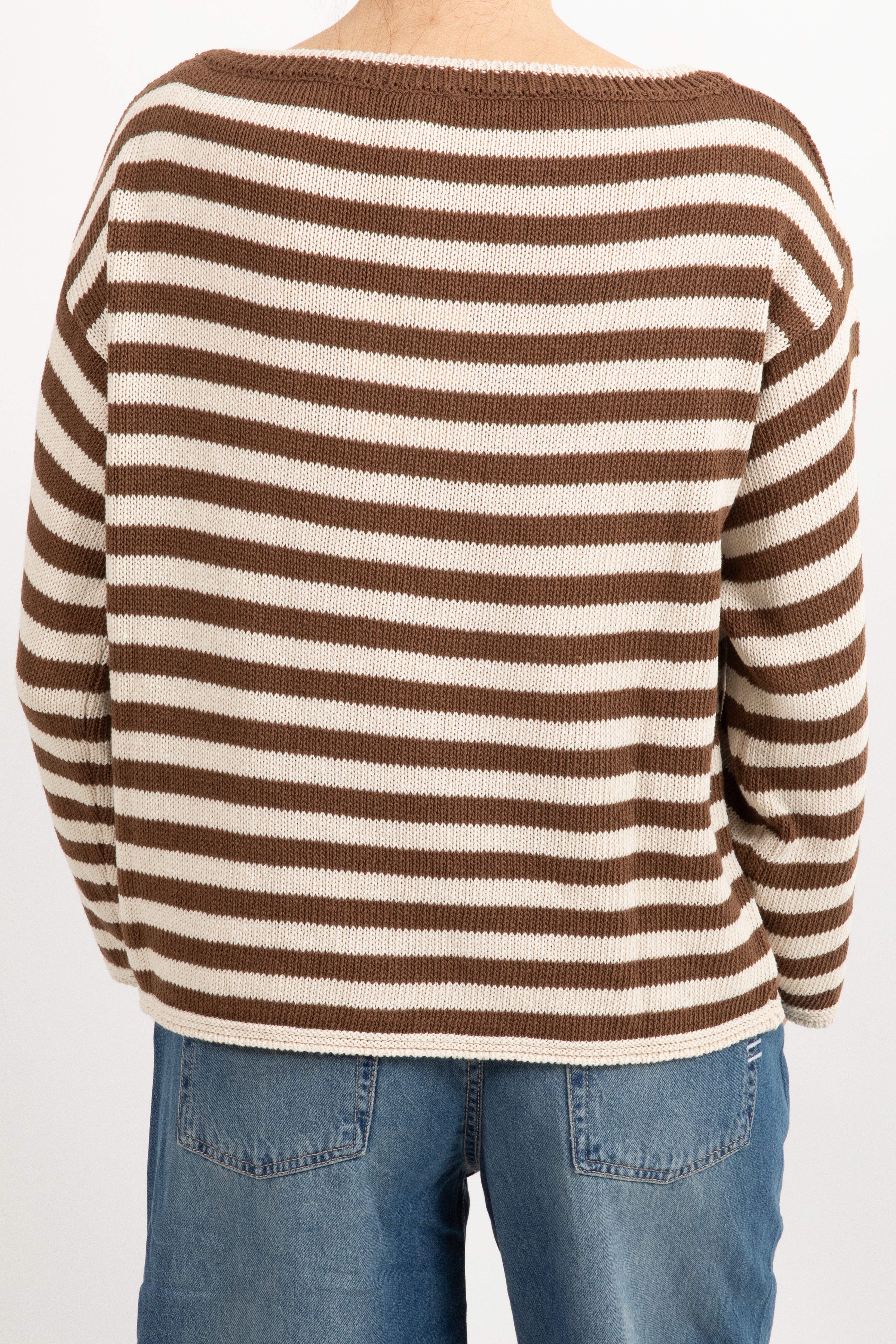 Maglia a righe con scollo a barchetta Susy Mix