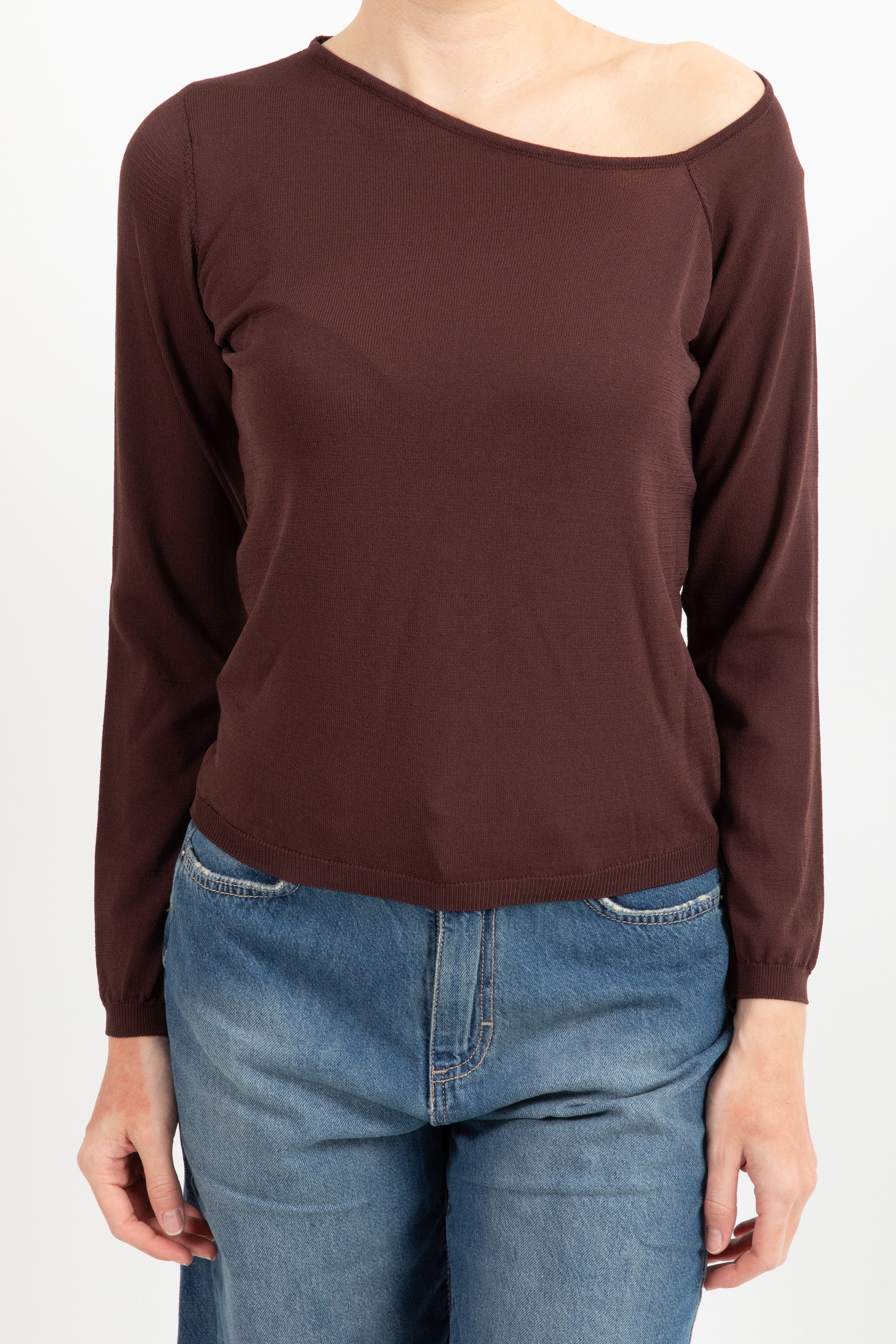 Maglia con scollo asimmetrico ViCOLO