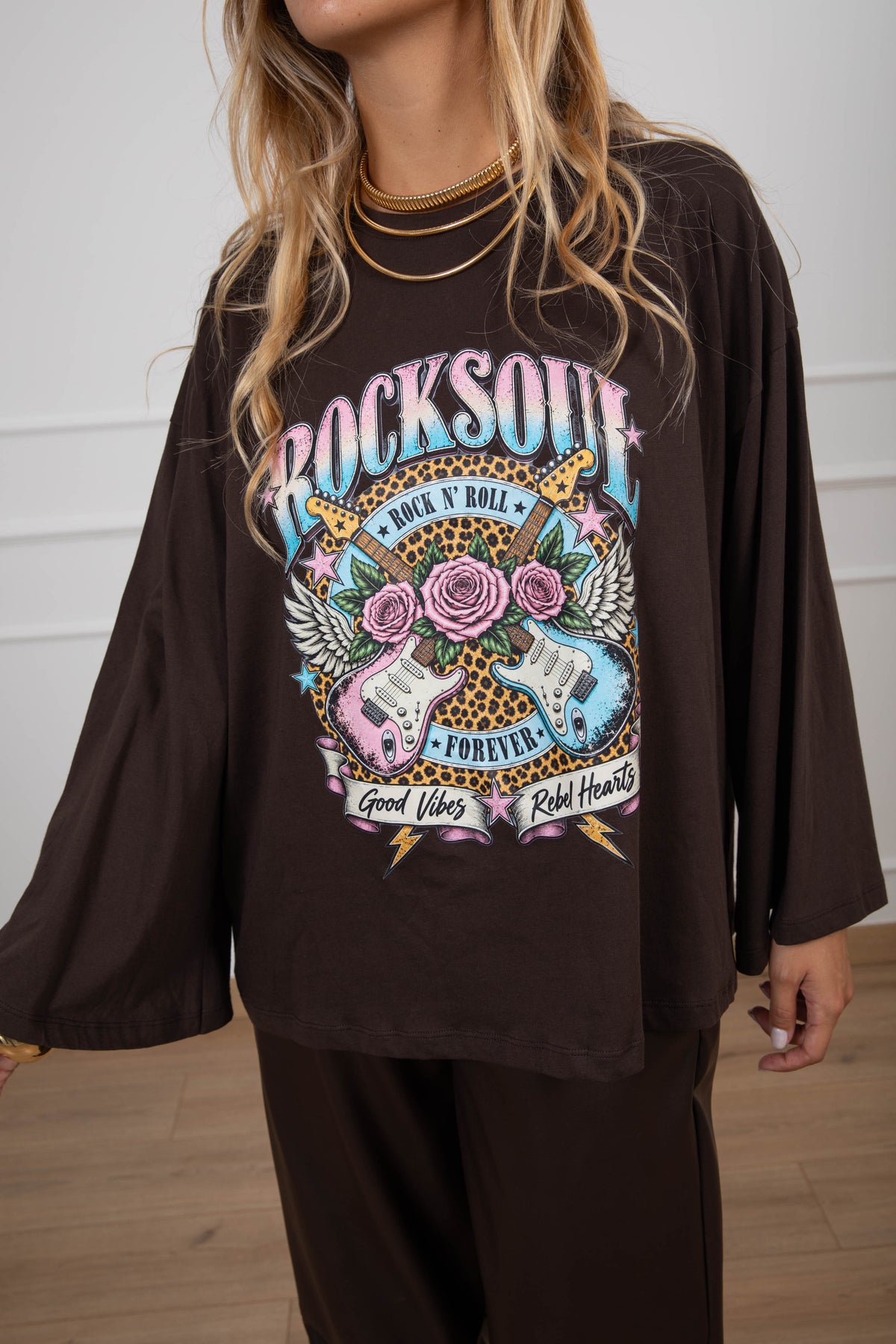 T-shirt manica lunga "Rock soul" ViCOLO