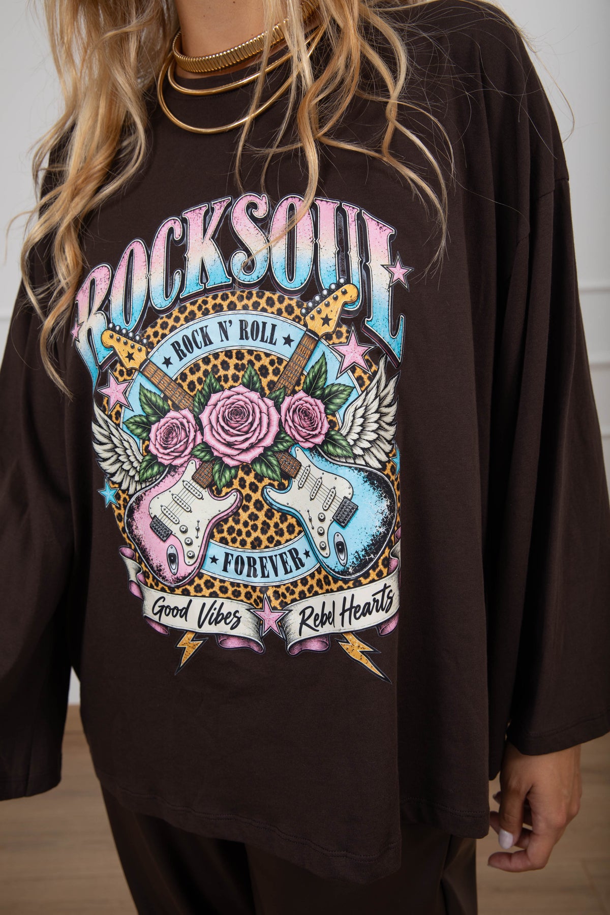 T-shirt manica lunga "Rock soul" ViCOLO