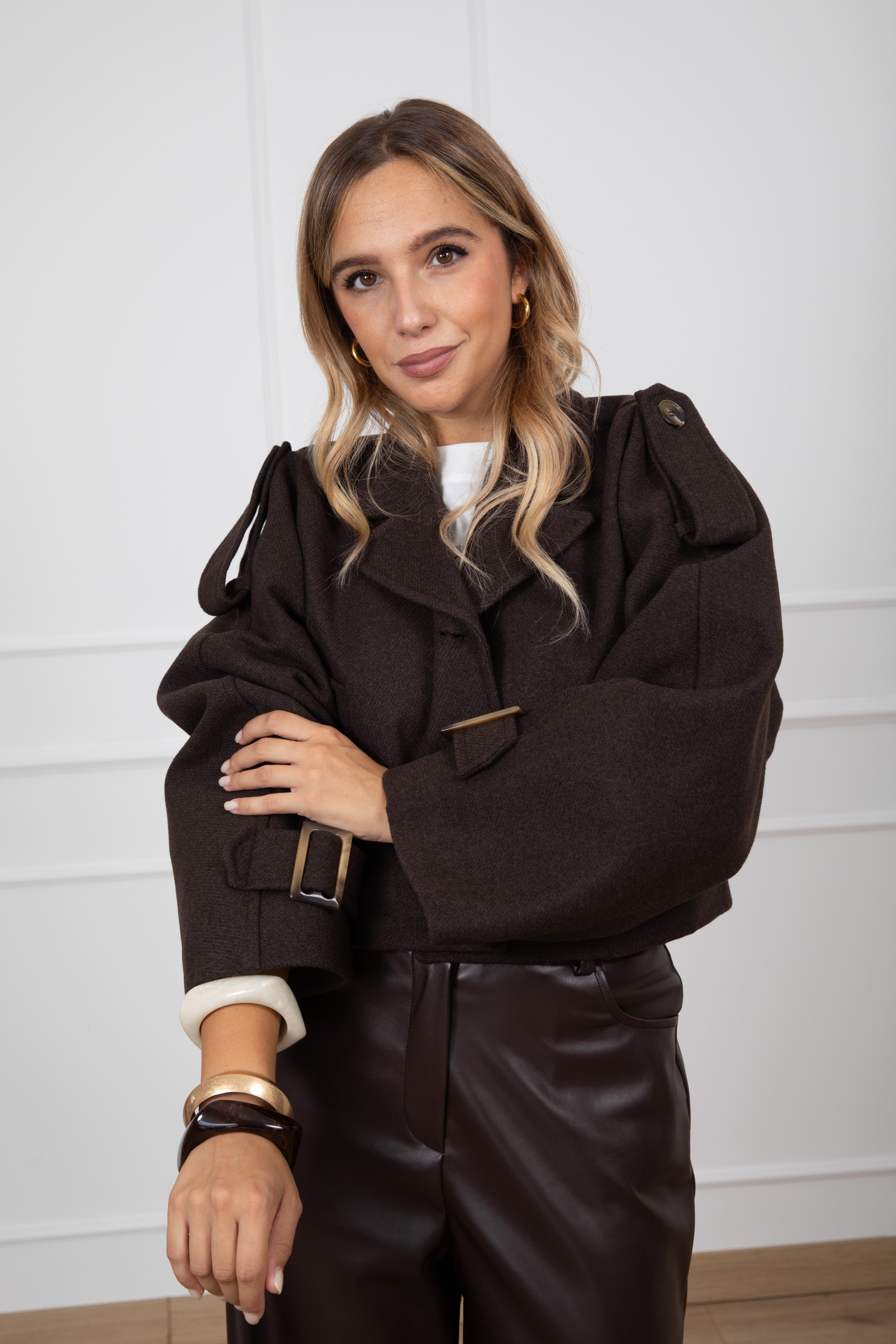 Cappotto-trench cropped ViCOLO
