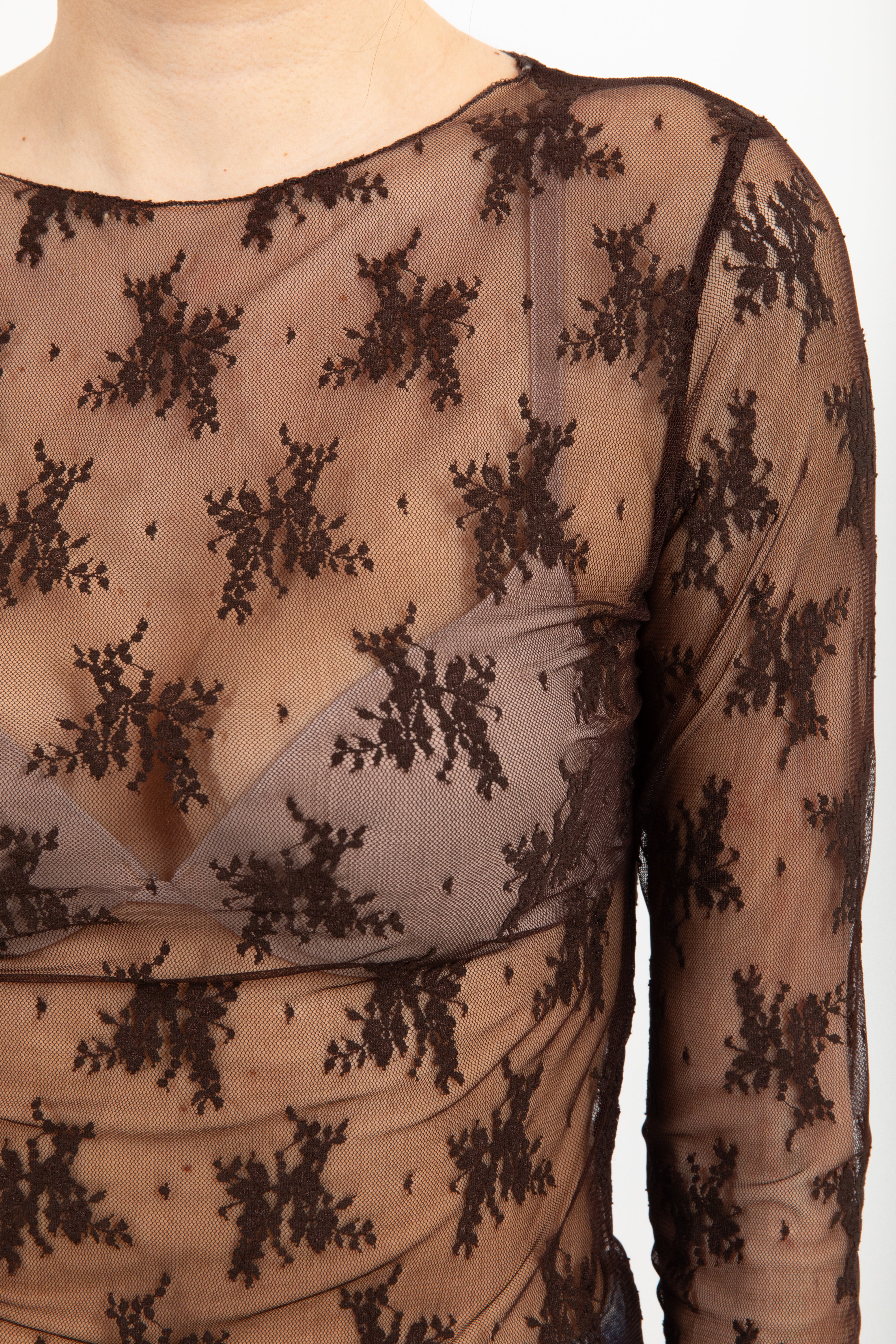 Blusa in tulle con ricamo Susy Mix