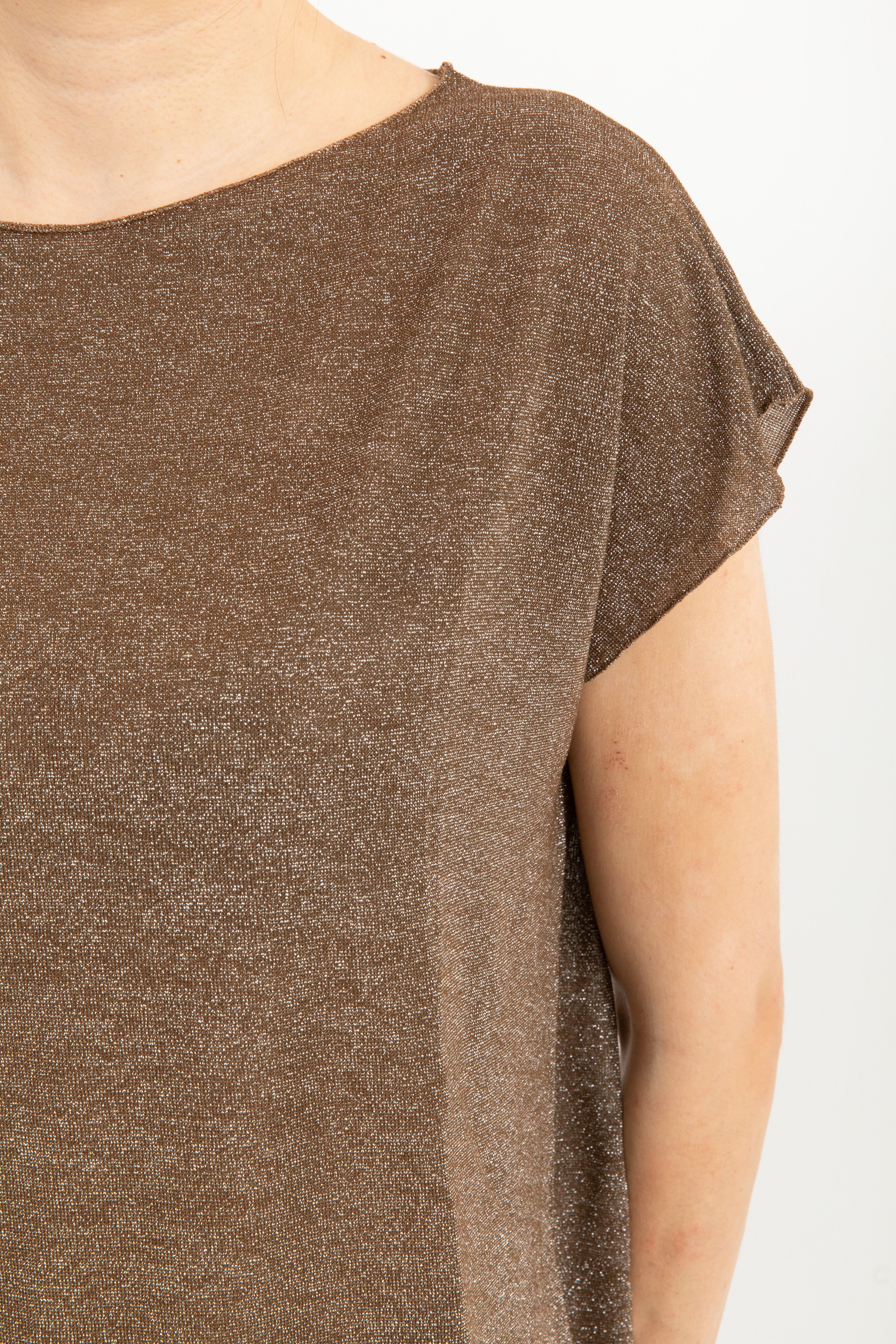 Blusa a manica corta in lurex Susy Mix