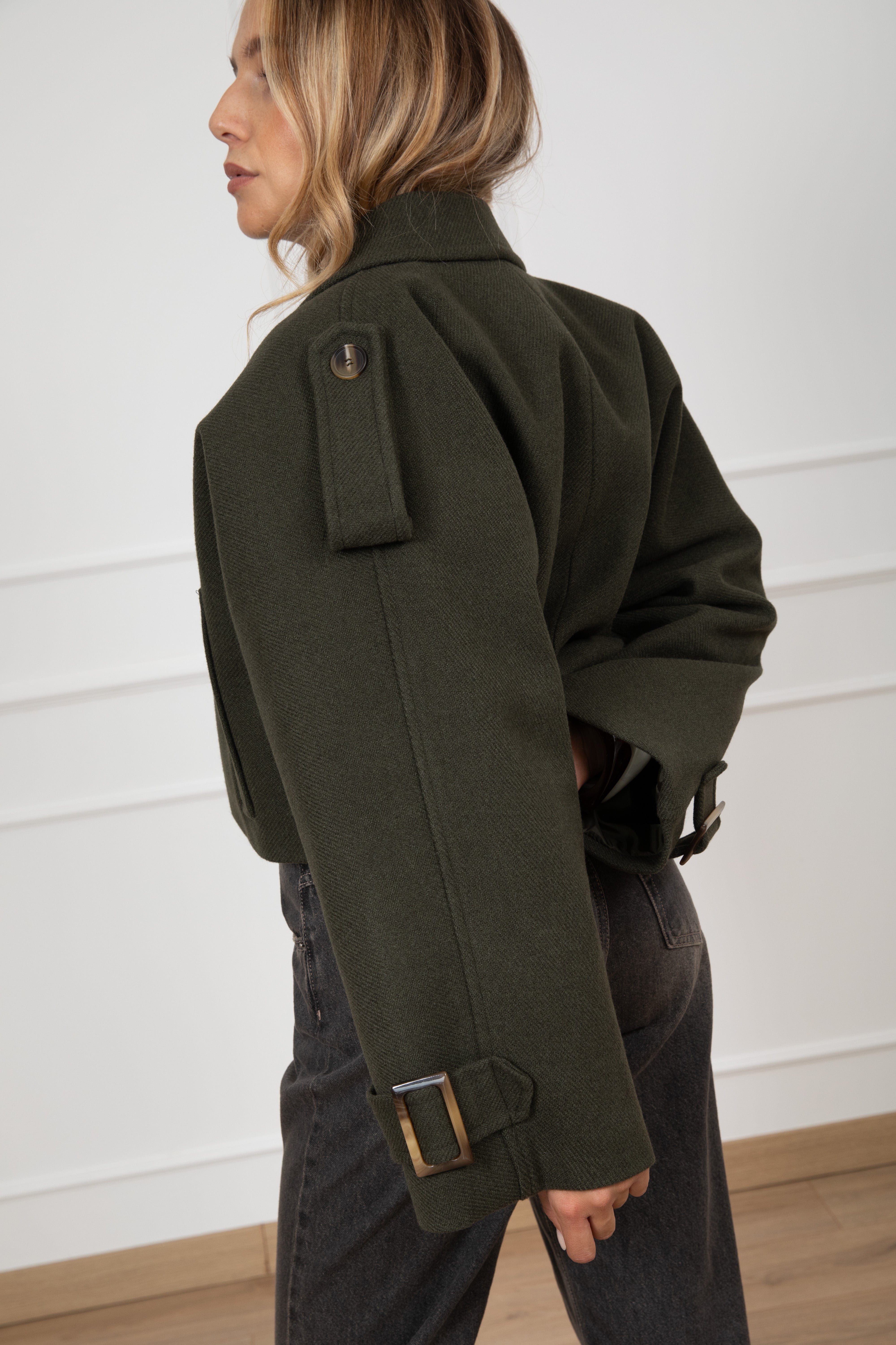 Cappotto-trench cropped ViCOLO