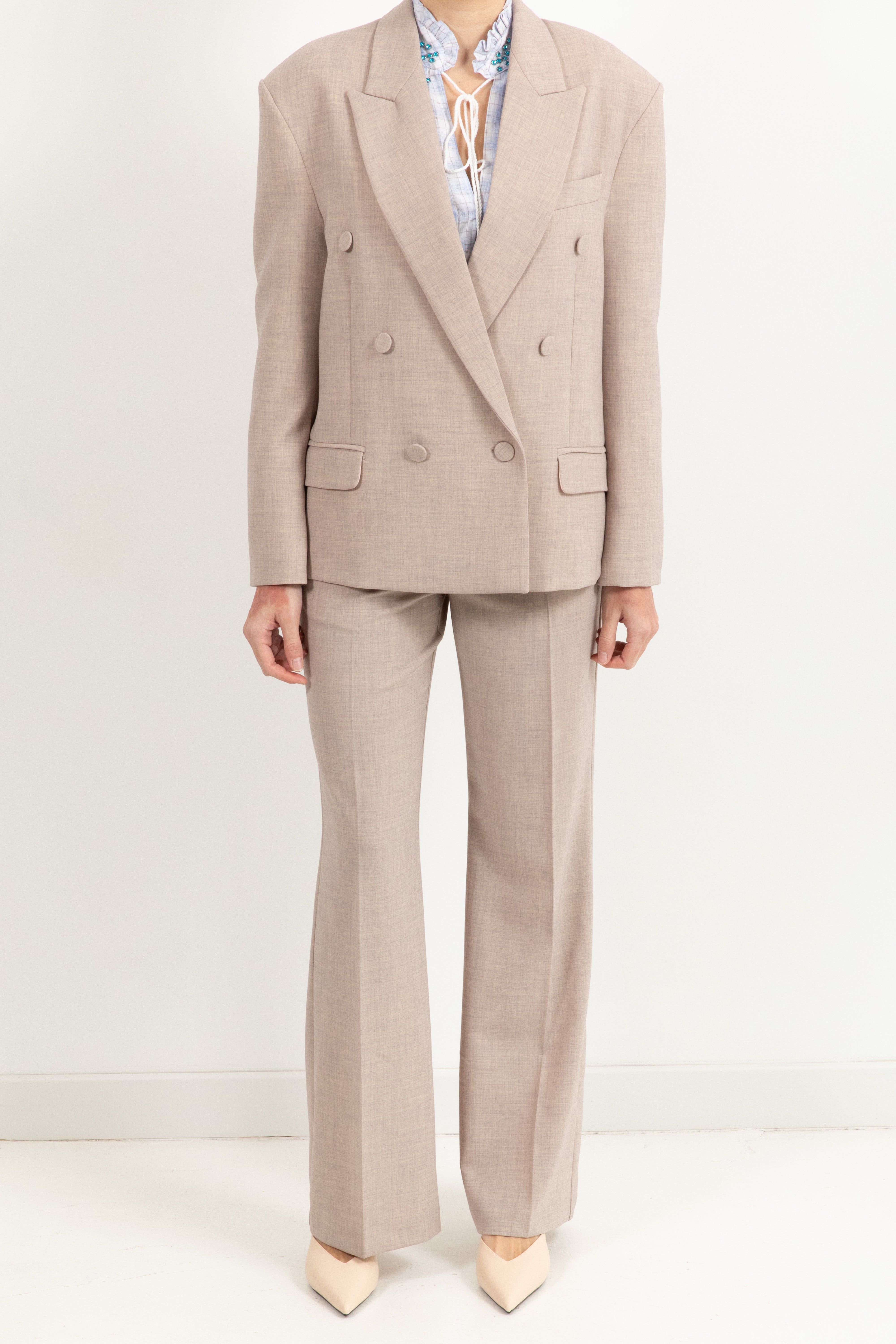 Pantalone fiammato con gamba dritta ViCOLO