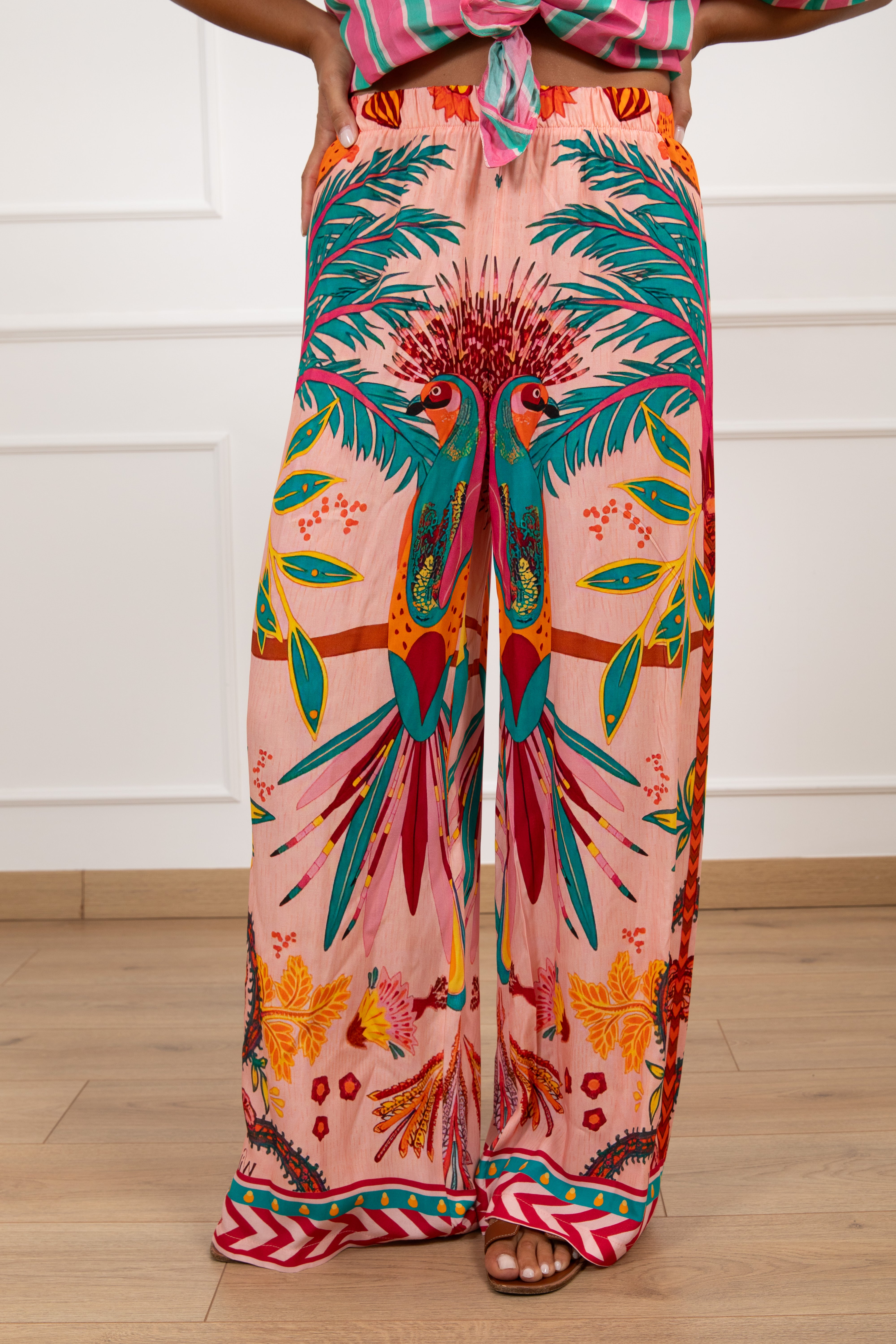 Pantalone fantasia esotica con elastico Tensione IN