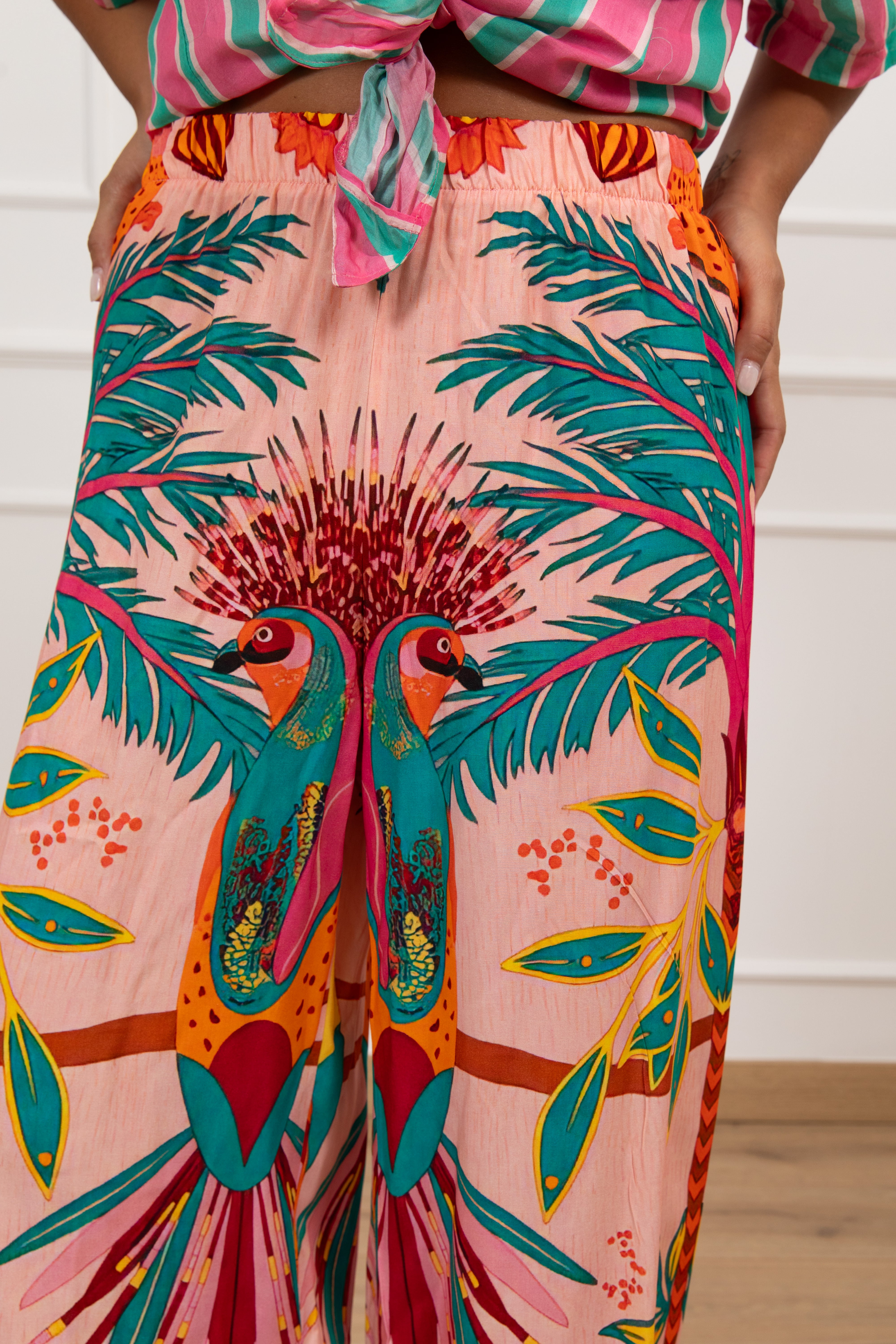 Pantalone fantasia esotica con elastico Tensione IN